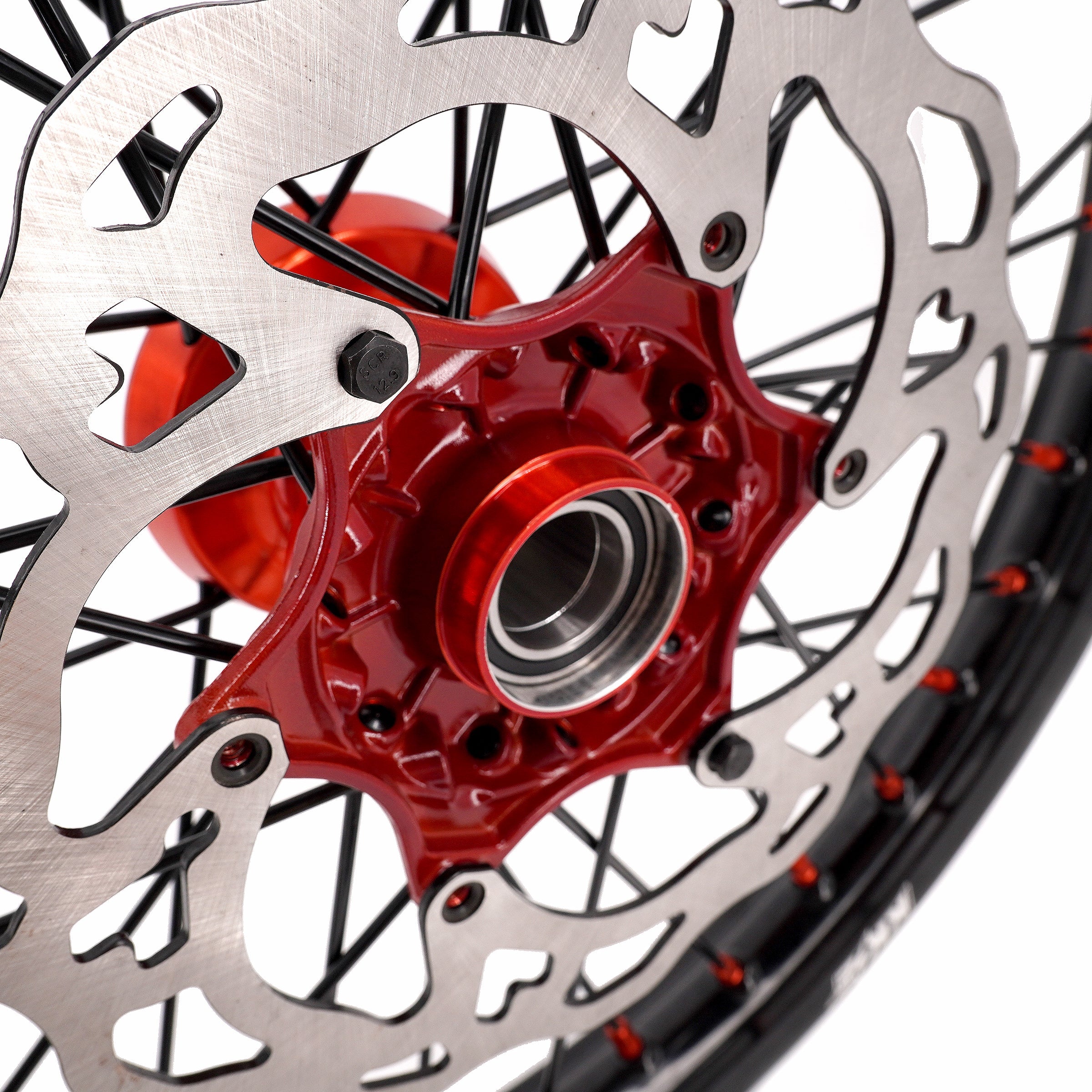 KKE 21" 18" Cast Enduro Wheels For KTM EXC EXC-F EXC-E 2003-2025 Black Spokes KKE Racing