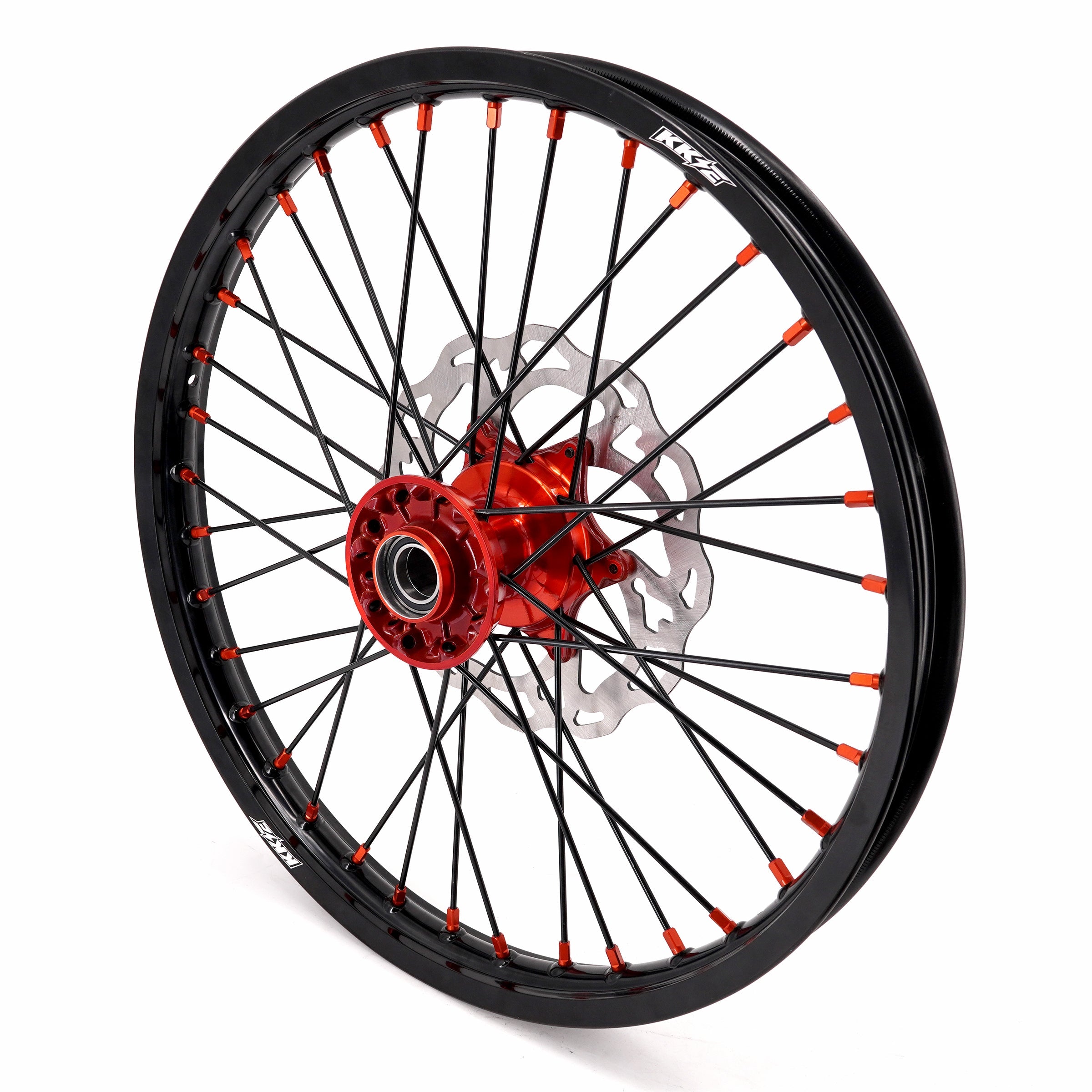 KKE 21" 18" Cast Enduro Wheels For KTM EXC EXC-F EXC-E 2003-2025 Black Spokes KKE Racing