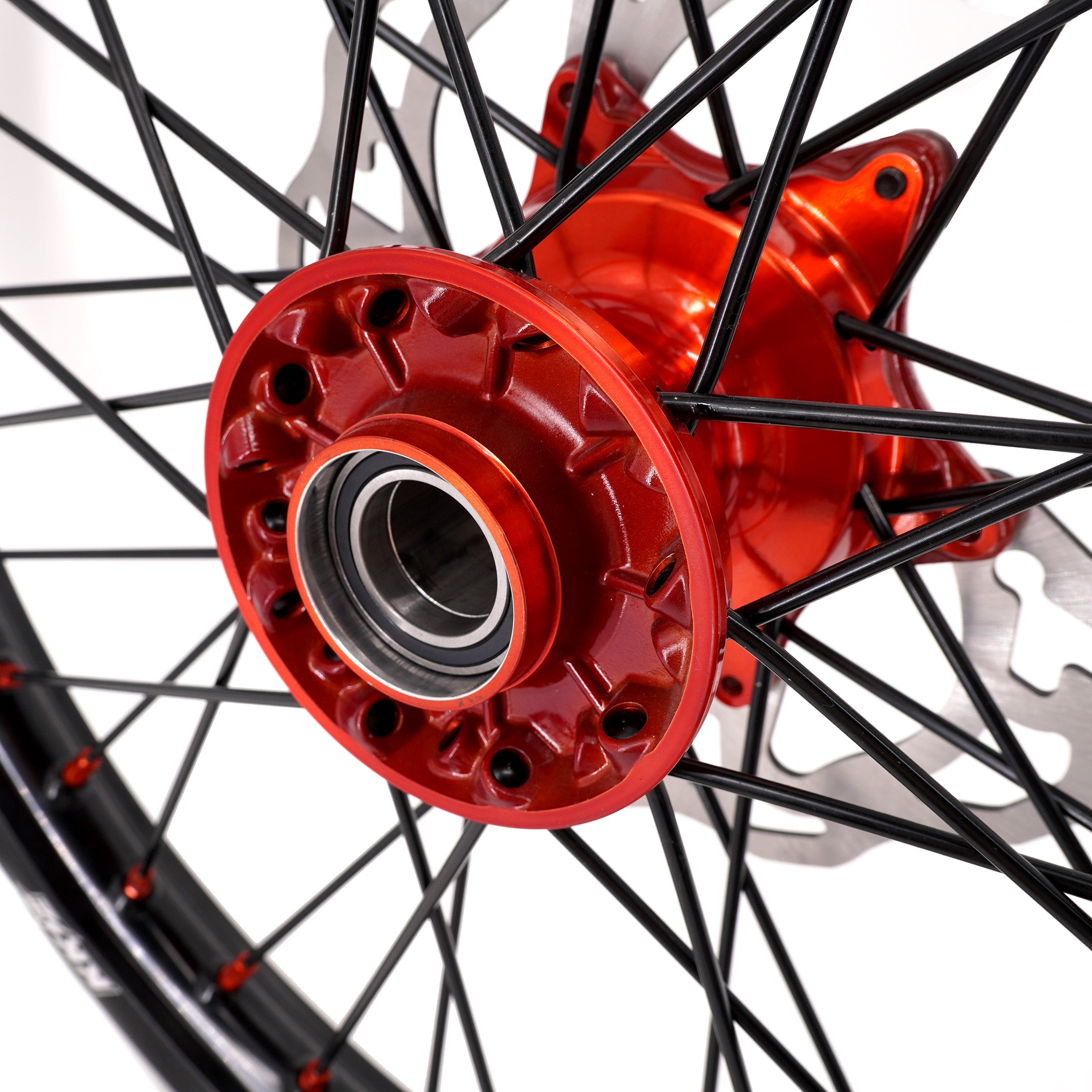 KKE 21" 18" Cast Enduro Wheels For KTM EXC EXC-F EXC-E 2003-2025 Black Spokes KKE Racing