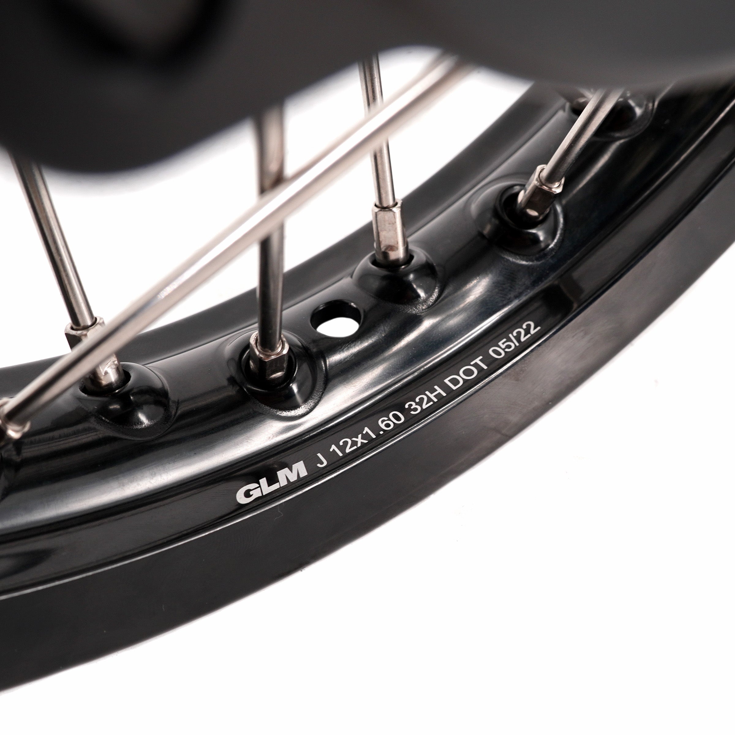 KKE 1.4*14 & 1.6*12 Spoked Kid's Wheels Rims Set for Kawasaki KX65 2000-2024 Black KKE Racing