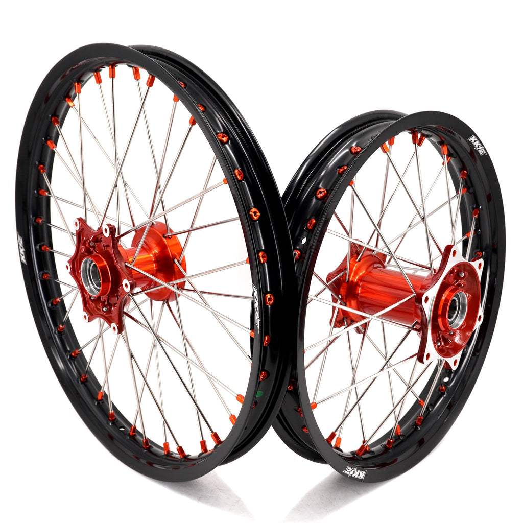KKE 21" 19" Cast Wheels For KTM SX SX-F XC XC-F EXC EXC-F 125-530CC 2003-2025 KKE Racing