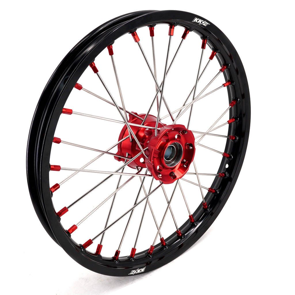 KKE 17"*1.4/14"*1.6 Small Kid's Wheels For KTM SX 85 GAS GAS MC85 2021-2024 Red Nipples KKE Racing