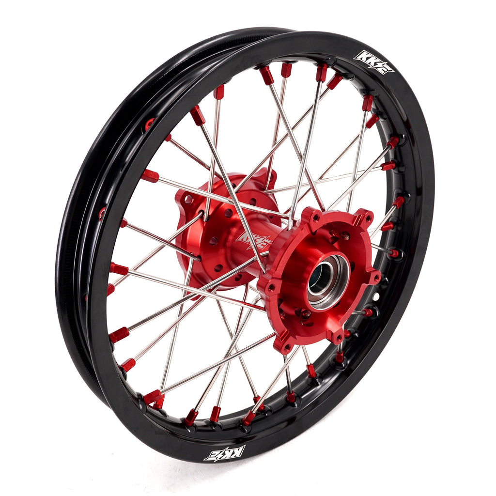 KKE 17"*1.4/14"*1.6 Small Kid's Wheels For KTM SX 85 GAS GAS MC85 2021-2024 Red Nipples KKE Racing