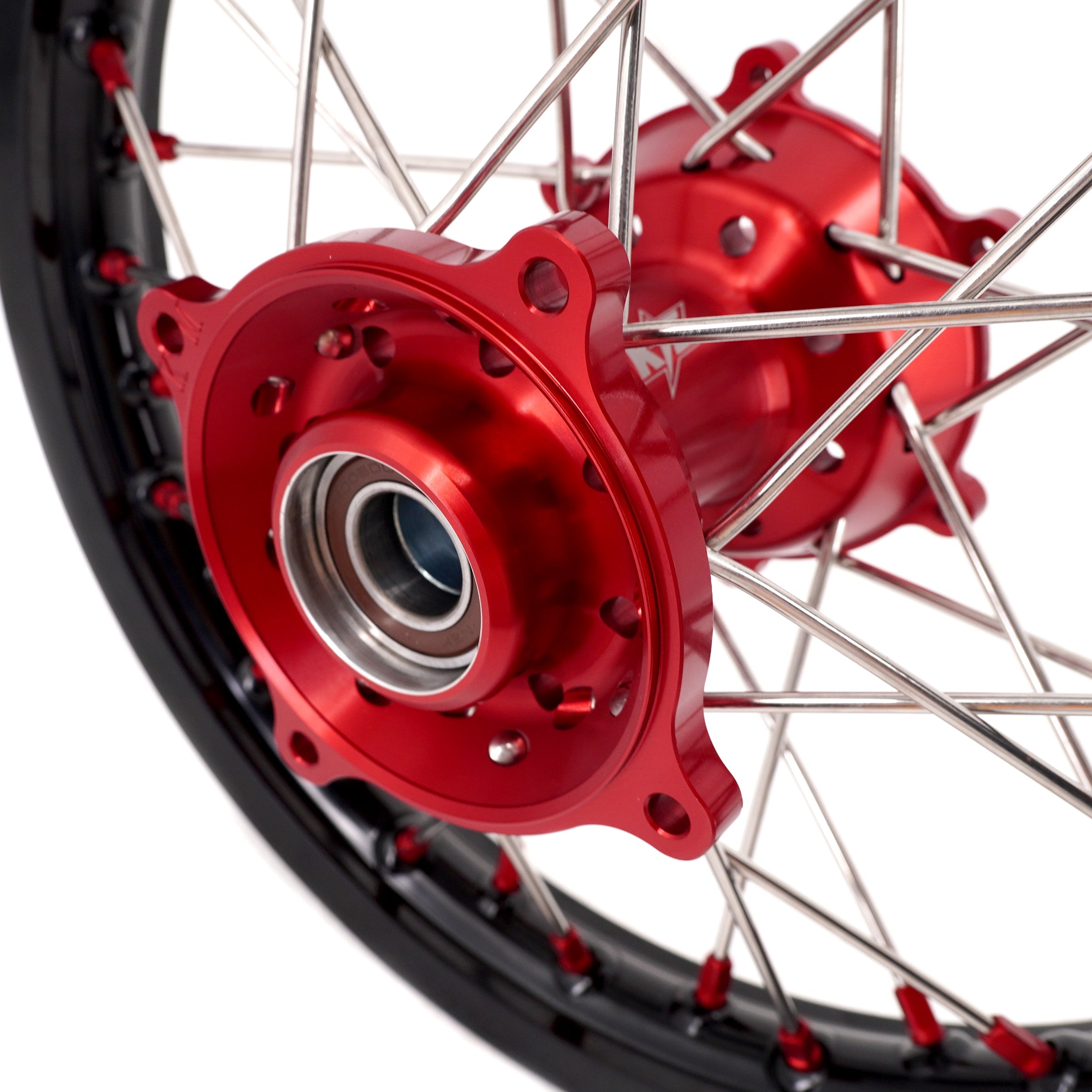 KKE 17"*1.4/14"*1.6 Small Kid's Wheels For KTM SX 85 GAS GAS MC85 2021-2024 Red Nipples KKE Racing