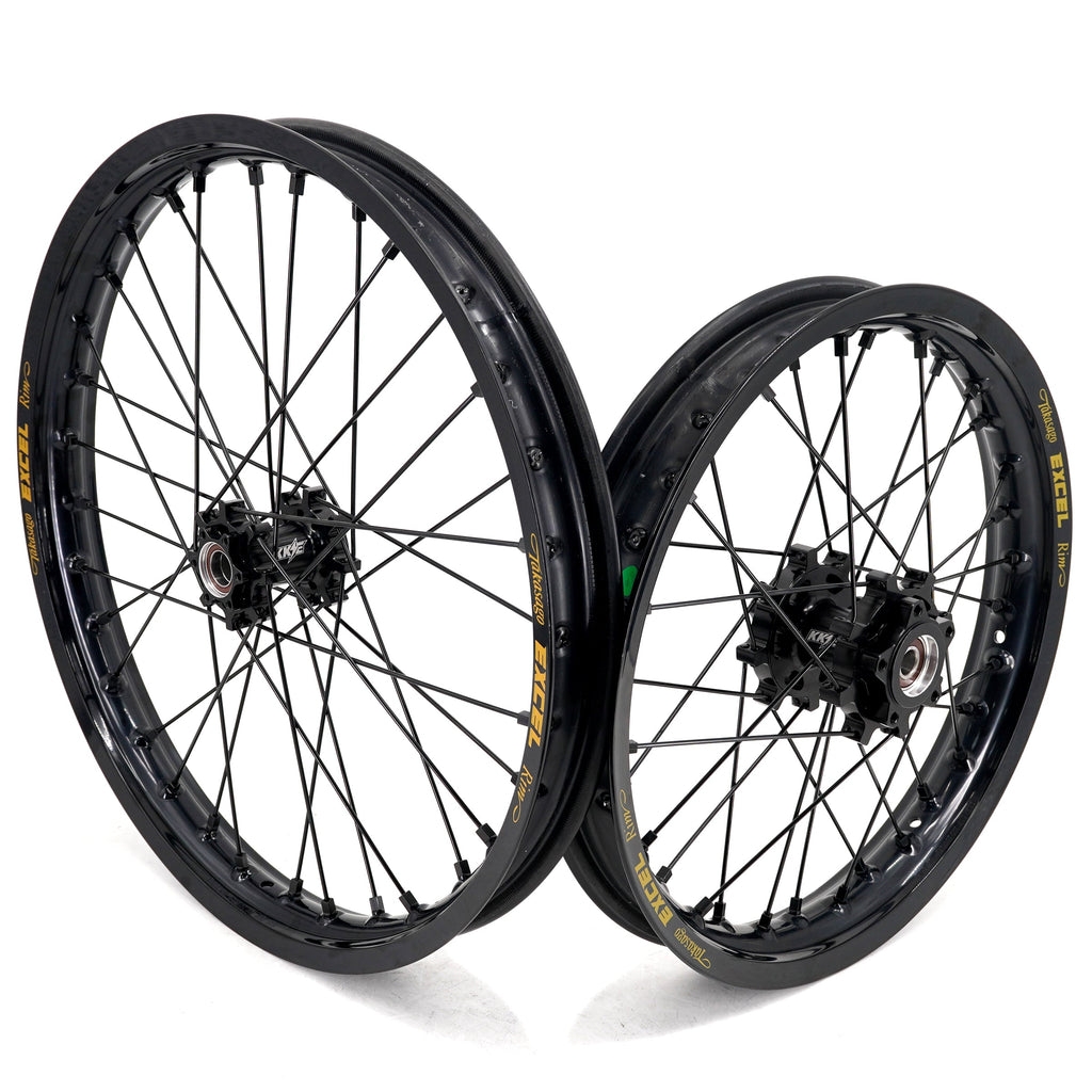 US Stock KKE 19" 16" Spoke Alloy Wheels Fit Talaria Sting MX3 / R MX4 Electric E-bike Black Takasago EXCEL Rims KKE Racing