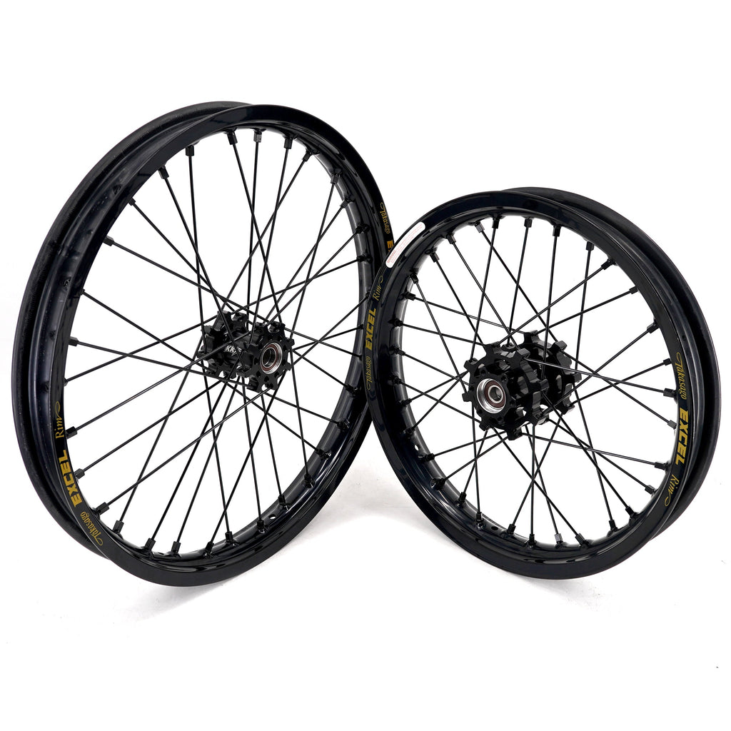 US Stock KKE 19" 16" Spoke Alloy Wheels Fit Talaria Sting MX3 / R MX4 Electric E-bike Black Takasago EXCEL Rims KKE Racing