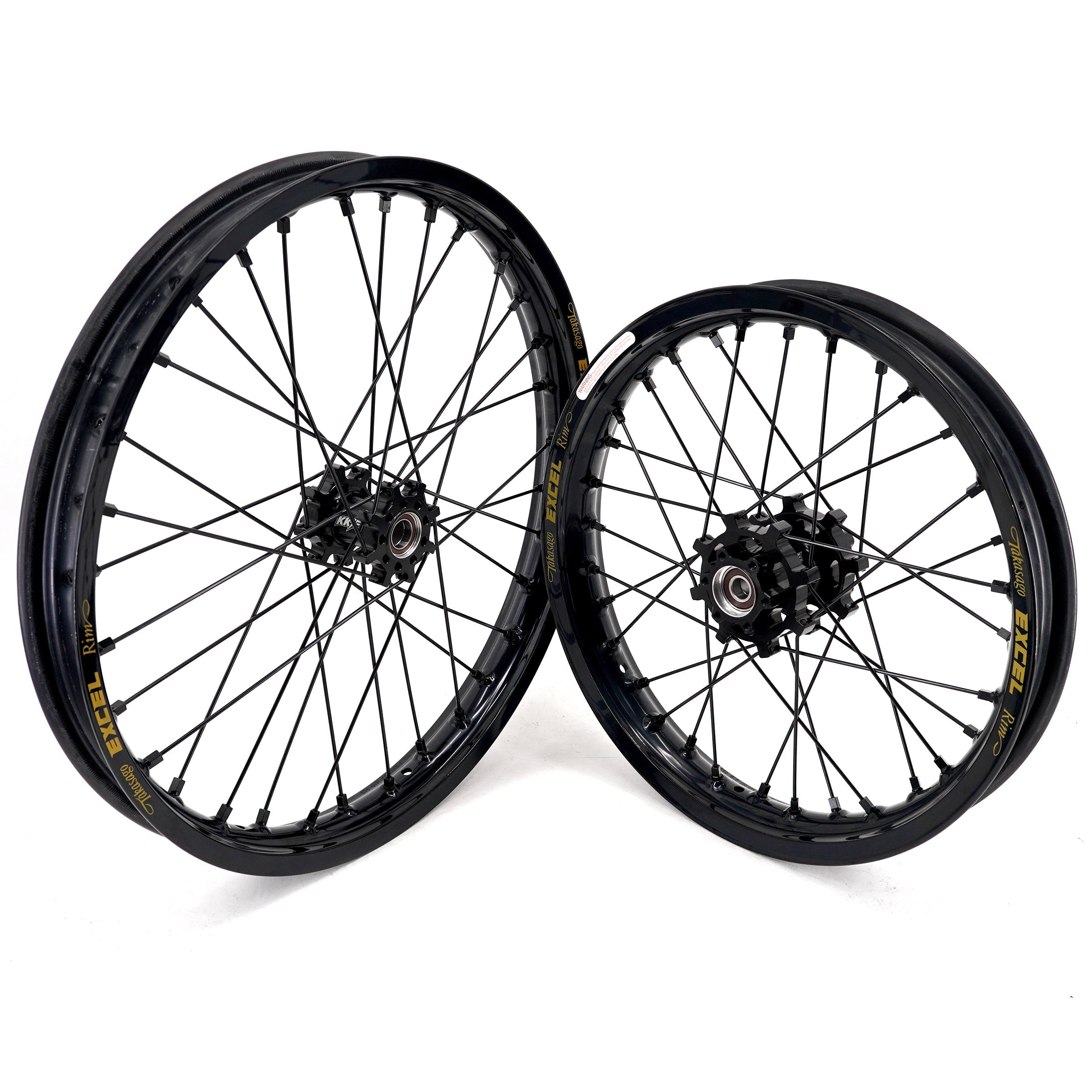US Stock KKE 19" 16" Spoke Alloy Wheels Fit Talaria Sting MX3 / R MX4 Electric E-bike Black Takasago EXCEL Rims KKE Racing