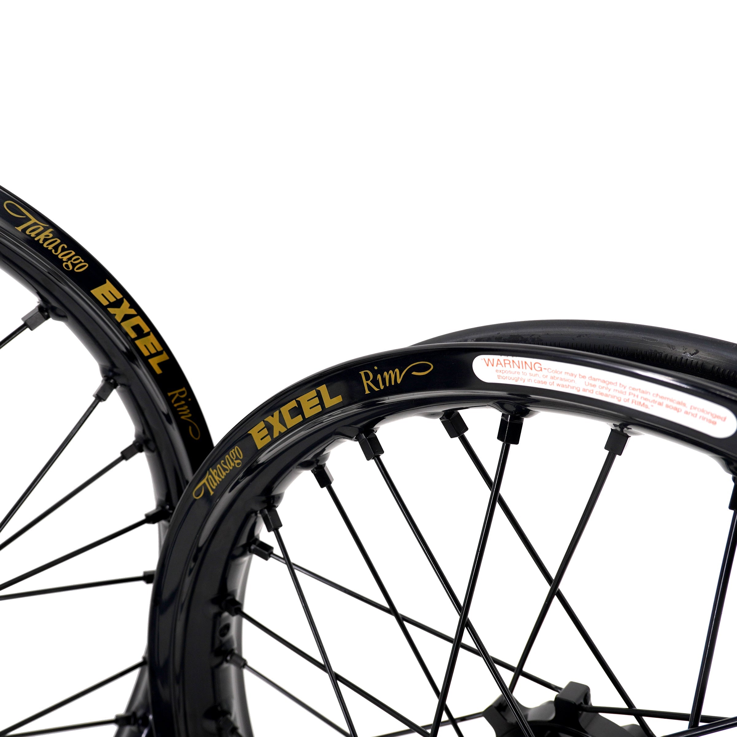 US Stock KKE 19" 16" Spoke Alloy Wheels Fit Talaria Sting MX3 / R MX4 Electric E-bike Black Takasago EXCEL Rims KKE Racing