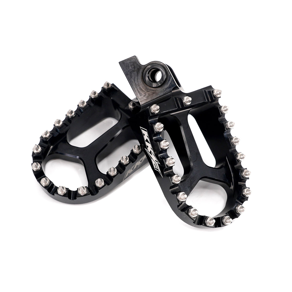 KKE Footpegs Billet Foot Rest For Rawrr Mantis, Mantis X, Red and Black (Collective) KKE Racing