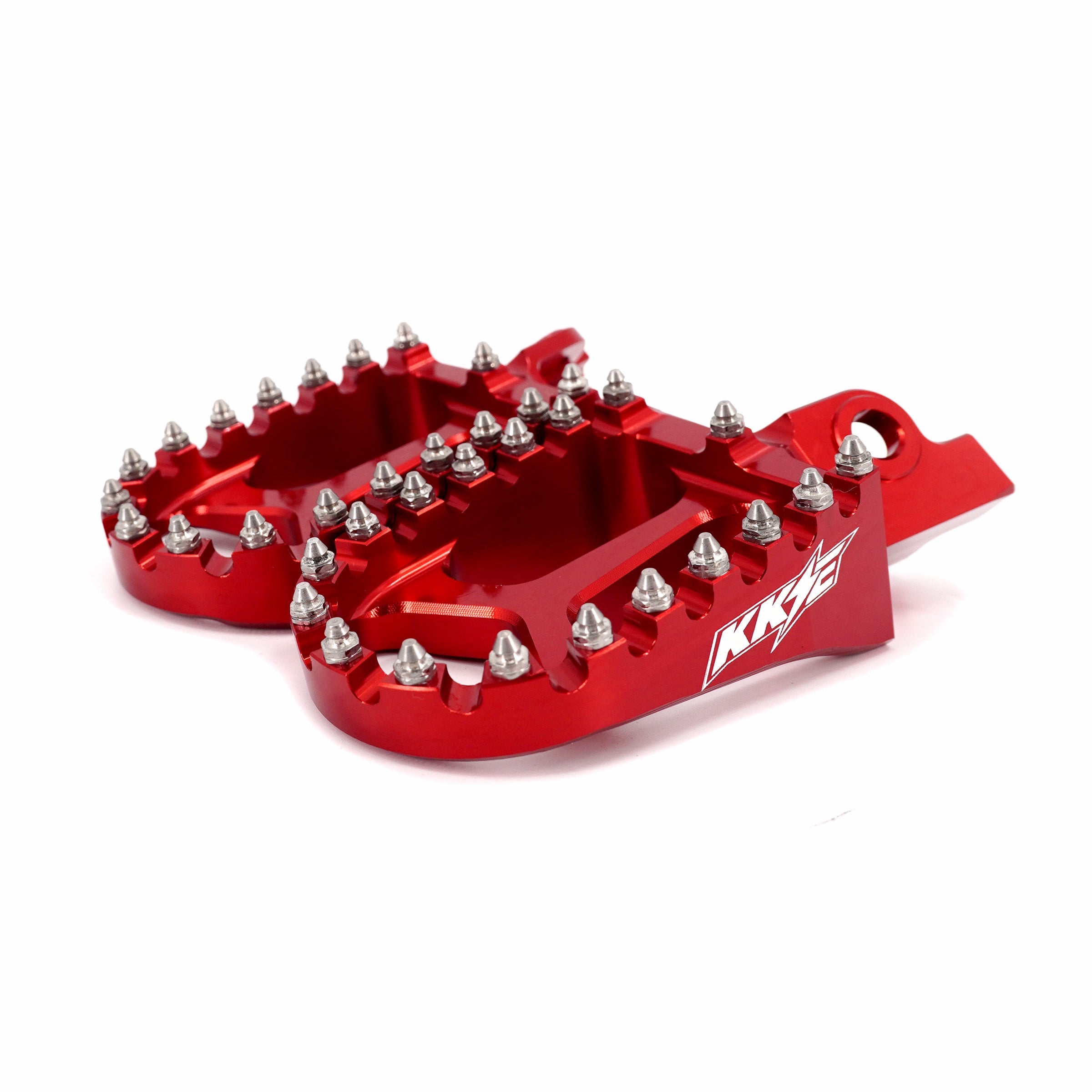 KKE Footpegs Billet Foot Rest For Rawrr Mantis, Mantis X, Red and Black (Collective) KKE Racing