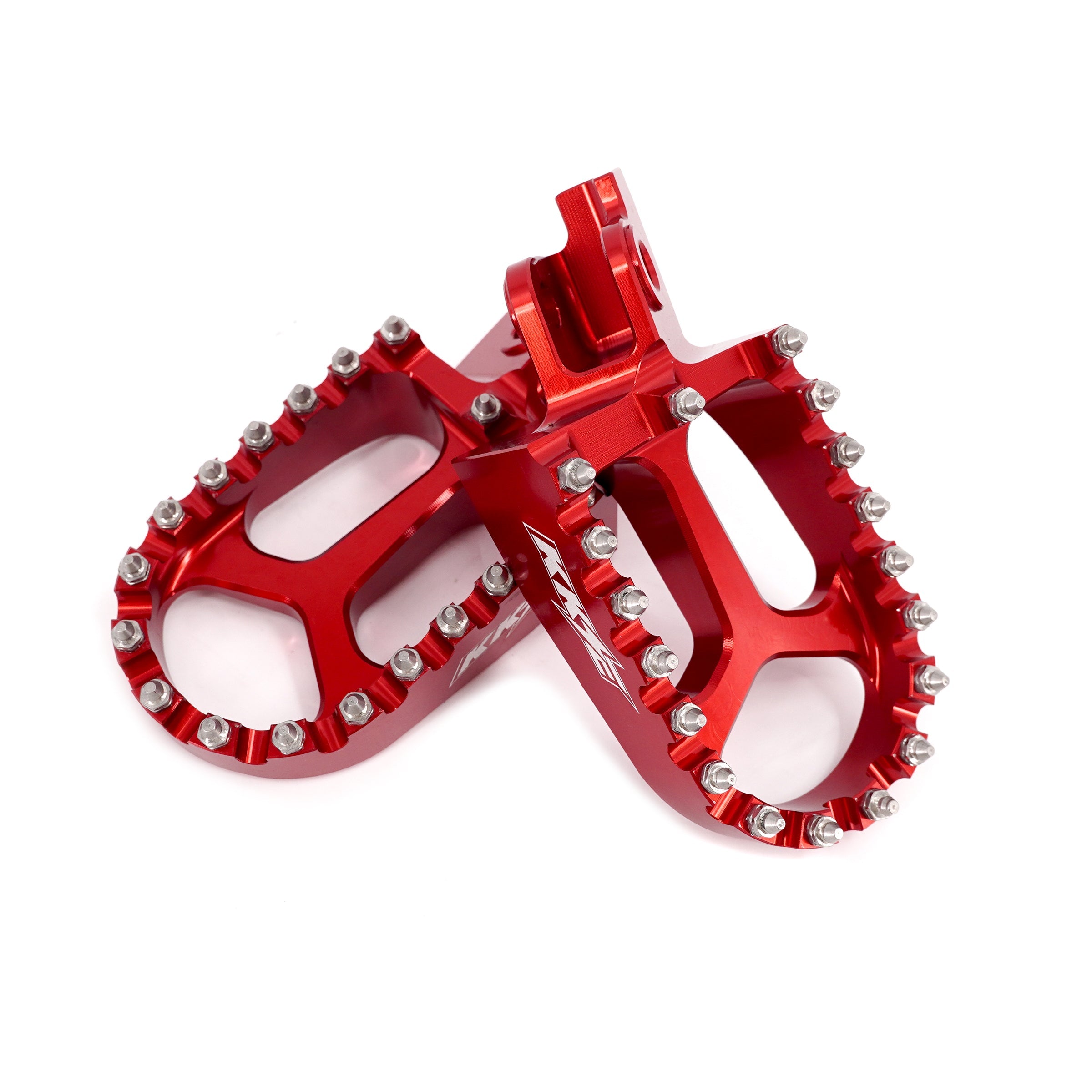 KKE Footpegs Billet Foot Rest For Rawrr Mantis, Mantis X, Red and Black (Collective) KKE Racing
