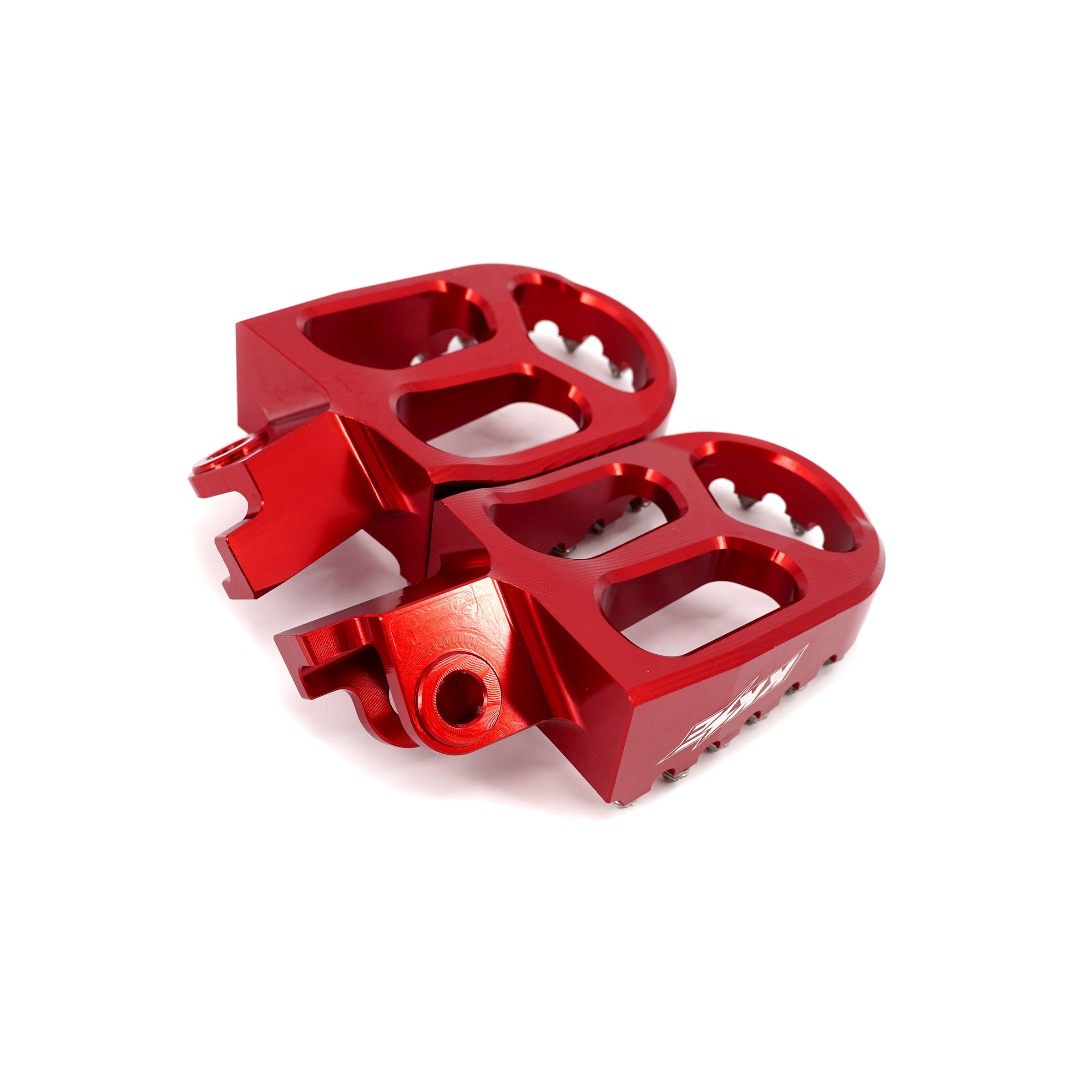 KKE Footpegs Billet Foot Rest For Rawrr Mantis, Mantis X, Red and Black (Collective) KKE Racing