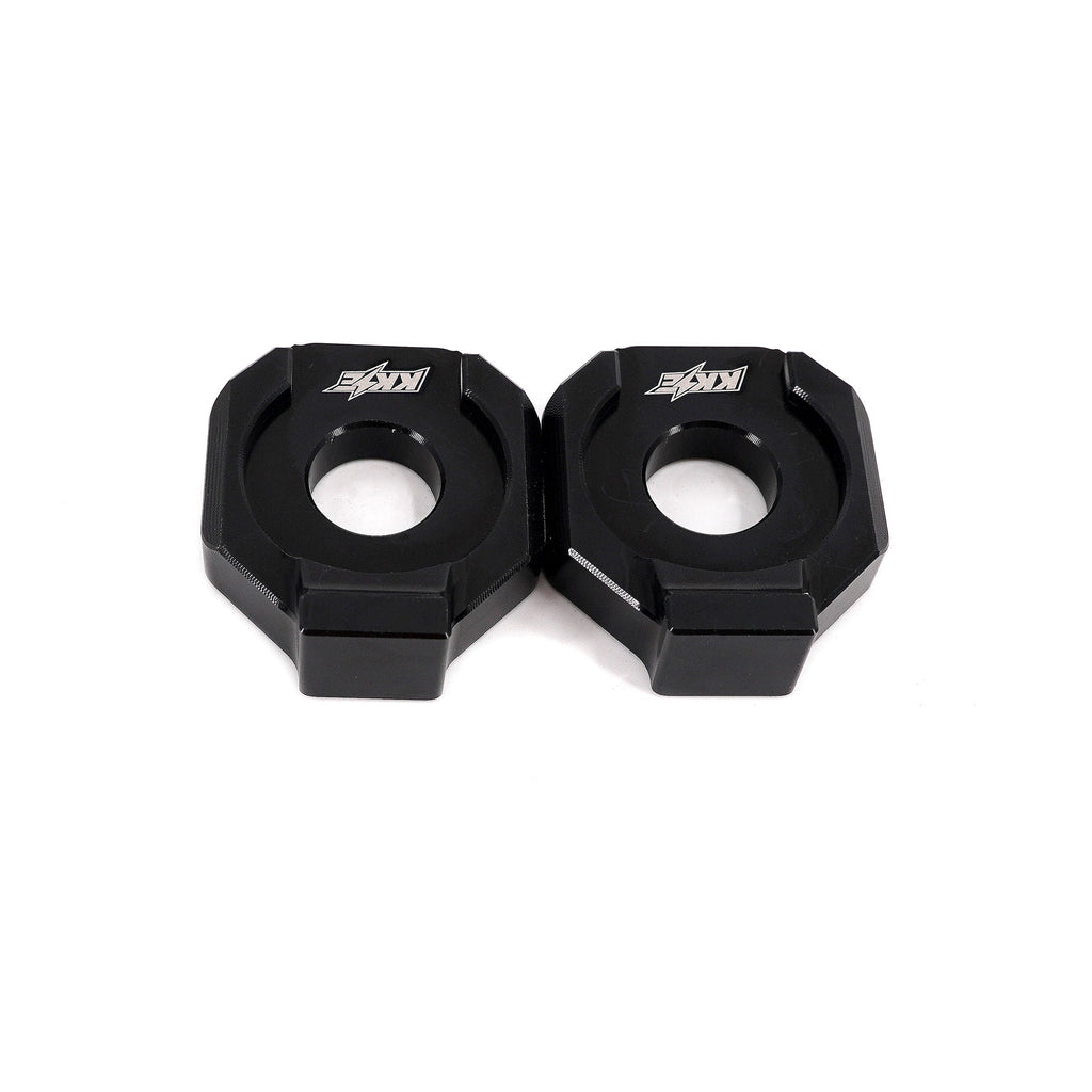 KKE Axle Chain Adjuster Blocks Fit Rawrr Mantis, Mantis X Black and Red (Collective) KKE Racing