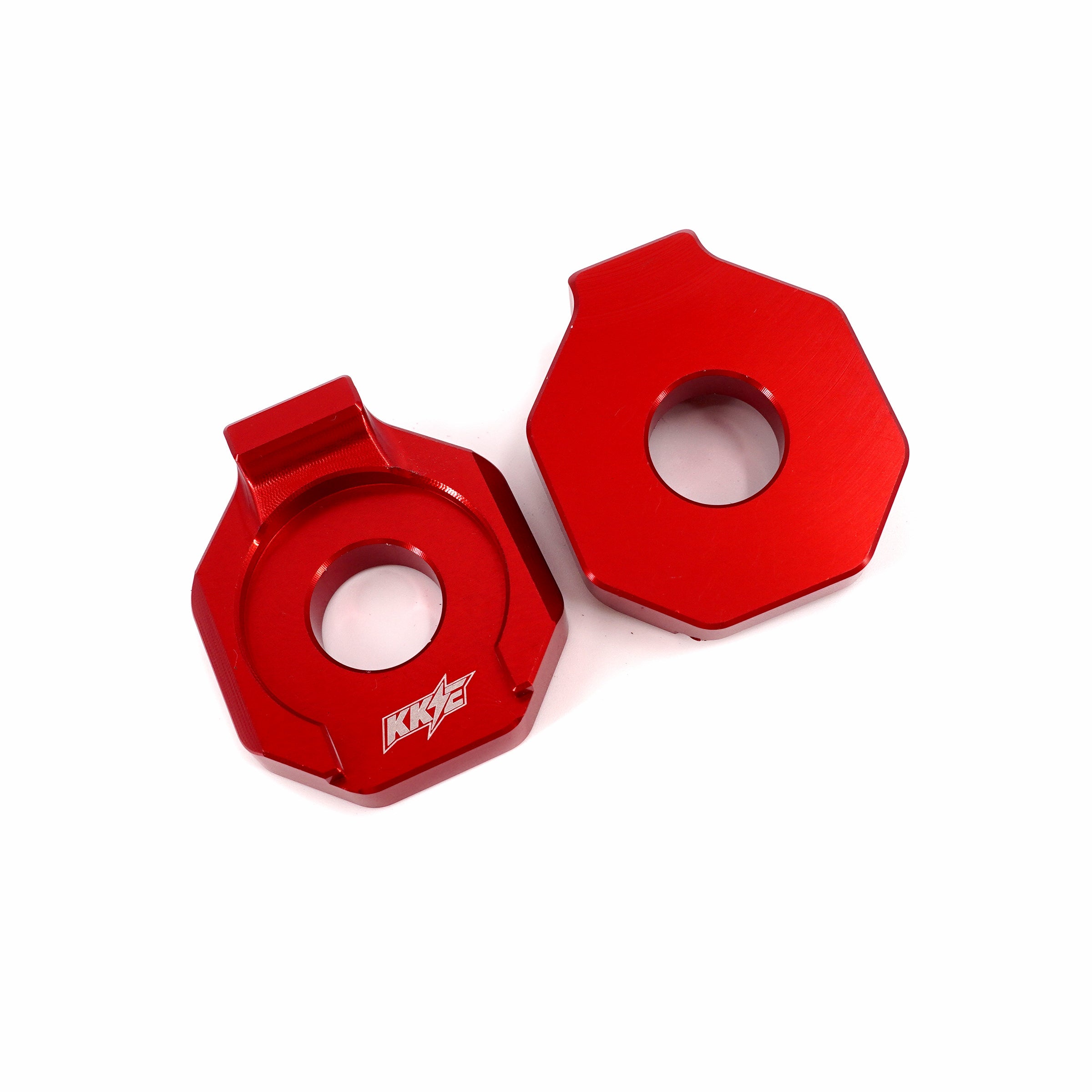 KKE Axle Chain Adjuster Blocks Fit Rawrr Mantis, Mantis X Black and Red (Collective) KKE Racing