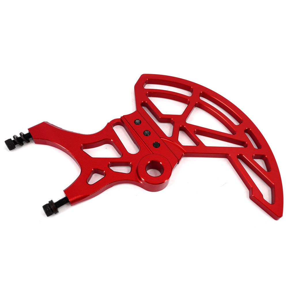 KKE Aluminum Rear Brake Disc Guard Fit Rawrr Mantis, Mantis X Red and Black (Collective) KKE Racing