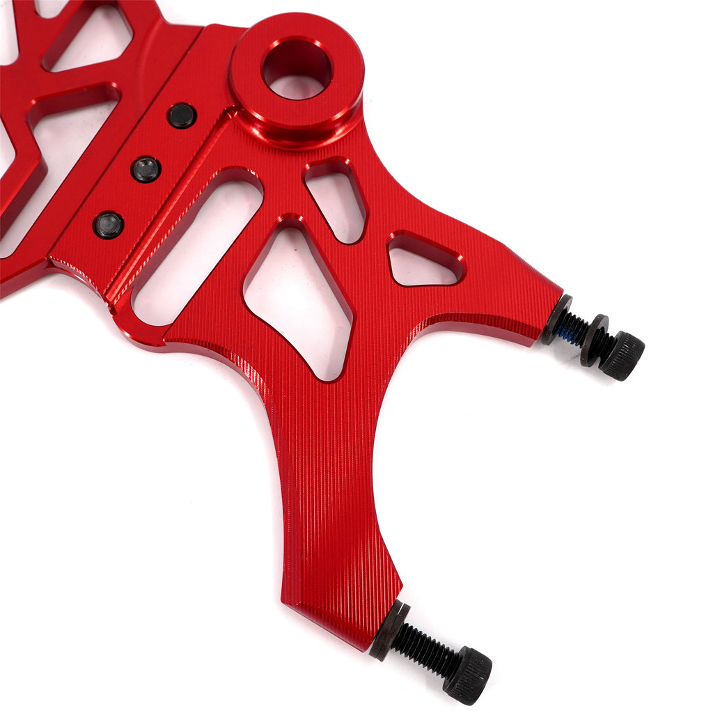 KKE Aluminum Rear Brake Disc Guard Fit Rawrr Mantis, Mantis X Red and Black (Collective) KKE Racing