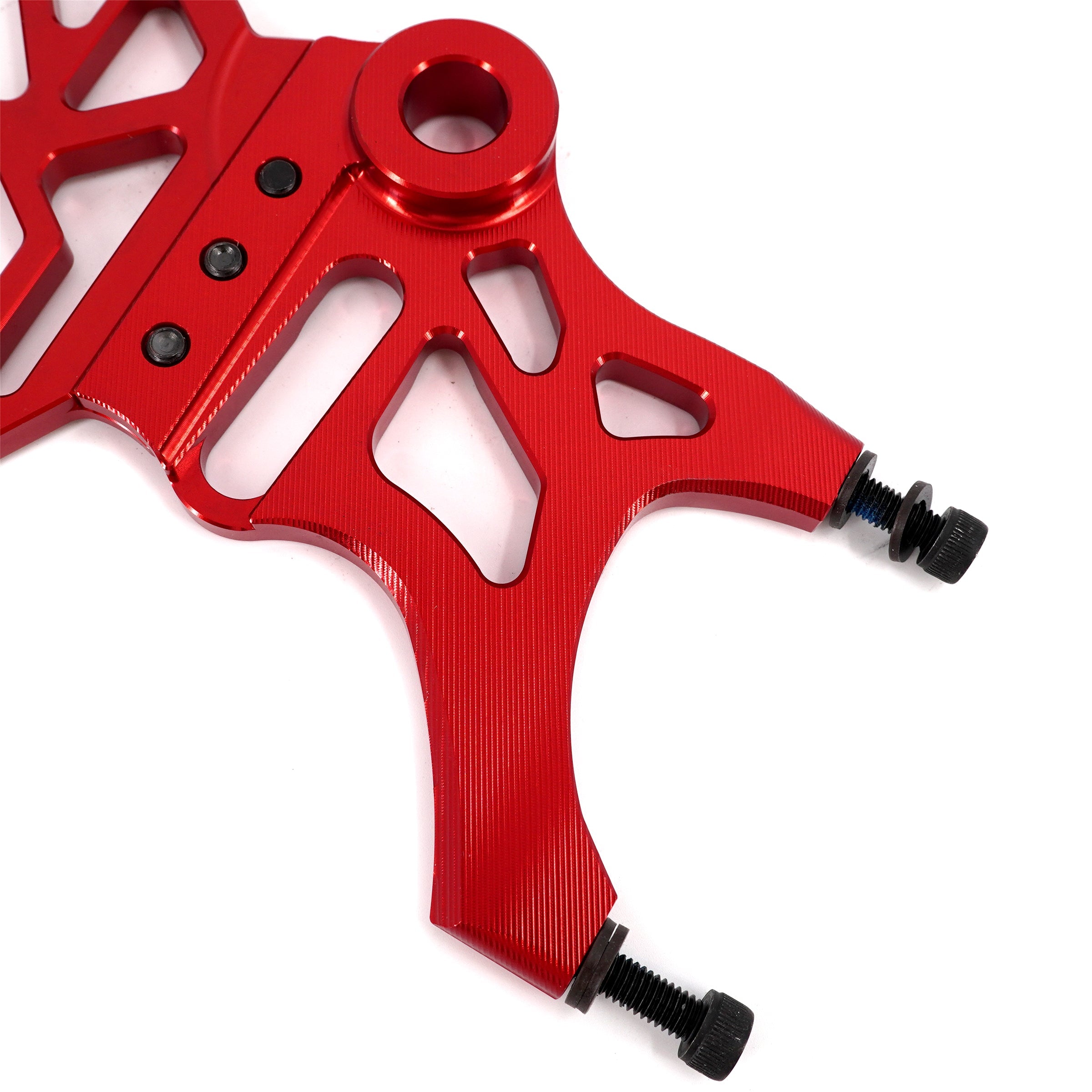 KKE Aluminum Rear Brake Disc Guard Fit Rawrr Mantis, Mantis X Red and Black (Collective) KKE Racing