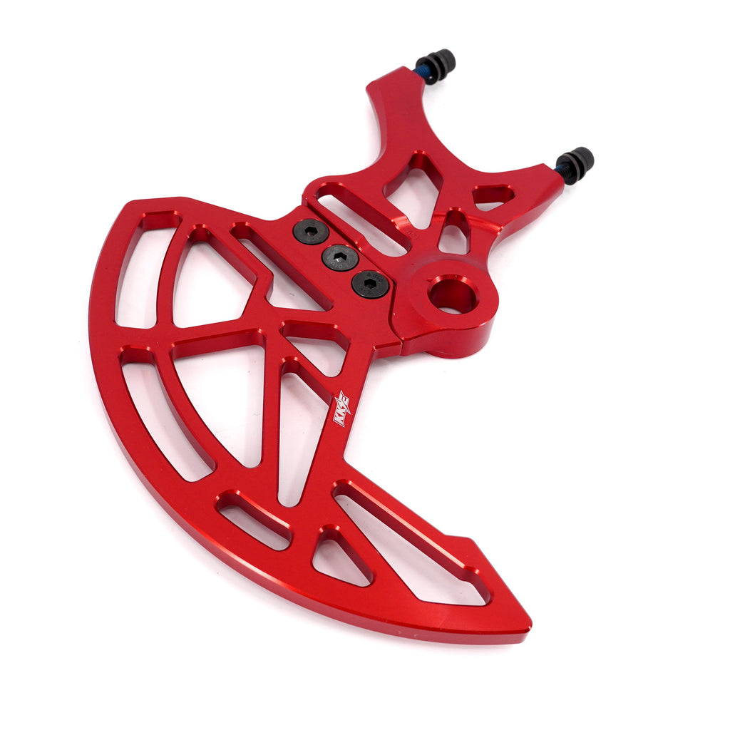 KKE Aluminum Rear Brake Disc Guard Fit Rawrr Mantis, Mantis X Red and Black (Collective) KKE Racing