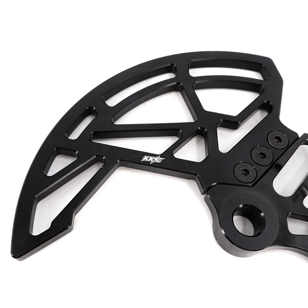 KKE Aluminum Rear Brake Disc Guard Fit Rawrr Mantis, Mantis X Red and Black (Collective) KKE Racing