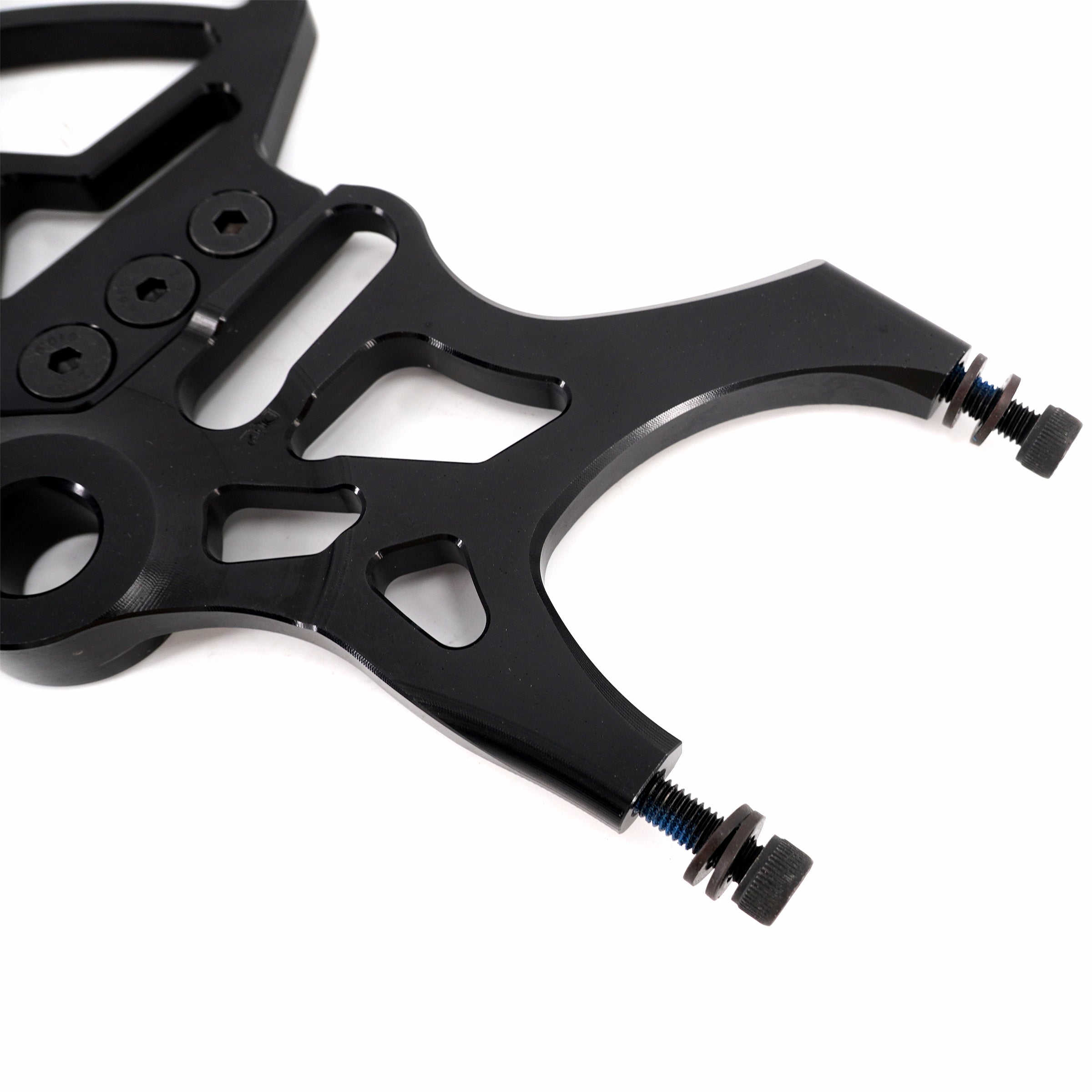 KKE Aluminum Rear Brake Disc Guard Fit Rawrr Mantis, Mantis X Red and Black (Collective) KKE Racing