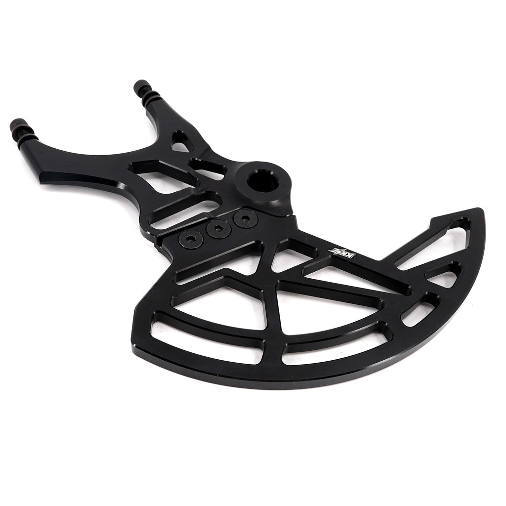 KKE Aluminum Rear Brake Disc Guard Fit Rawrr Mantis, Mantis X Red and Black (Collective) KKE Racing