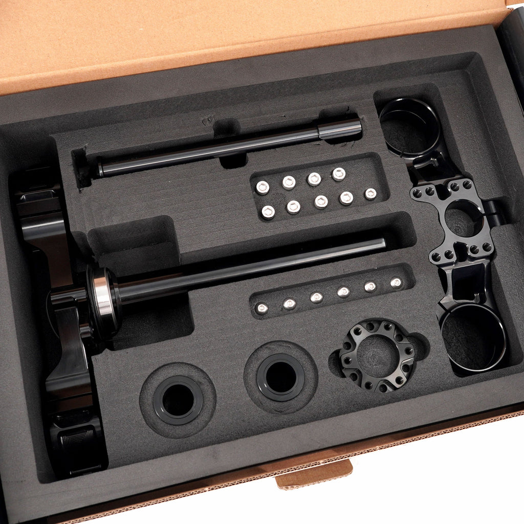 KKE Widen Drop Crown Triple Tree Clamp Kit For SurRon Light Bee, KKE 35MM Front Suspension Fork KKE Racing