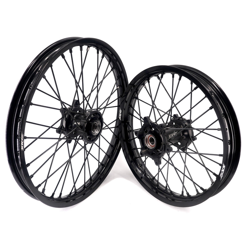 KKE Enduro 1.6*21" & 2.15*18" CNC Hub Electric Dirtbike Alloy Wheels Rims Fit STARK VARG MX EX All Black KKE Racing