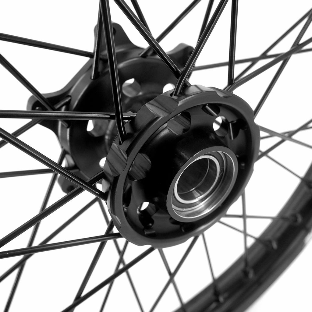 KKE Enduro 1.6*21" & 2.15*18" CNC Hub Electric Dirtbike Alloy Wheels Rims Fit STARK VARG MX EX All Black KKE Racing