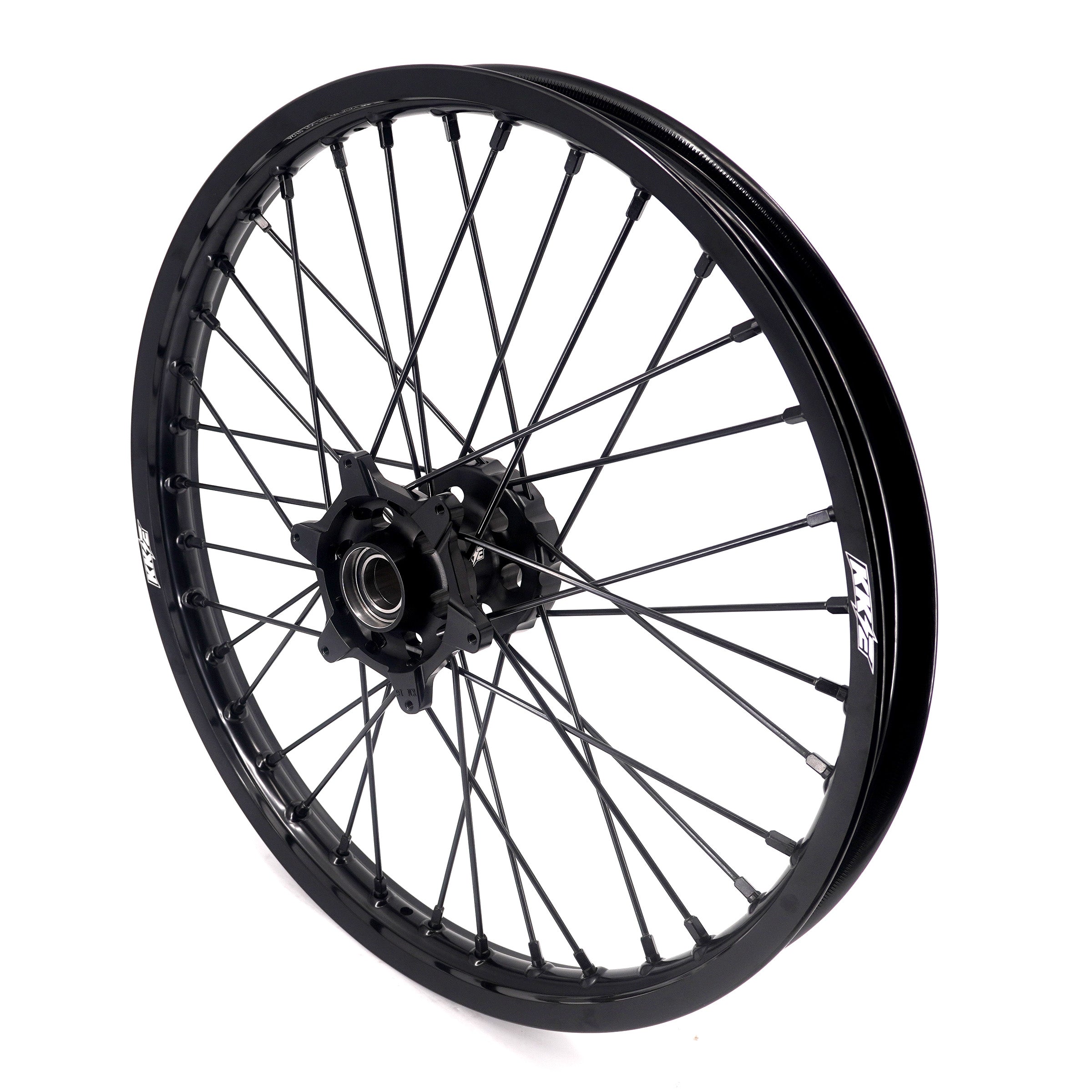 KKE Enduro 1.6*21" & 2.15*18" CNC Hub Electric Dirtbike Alloy Wheels Rims Fit STARK VARG MX EX All Black KKE Racing