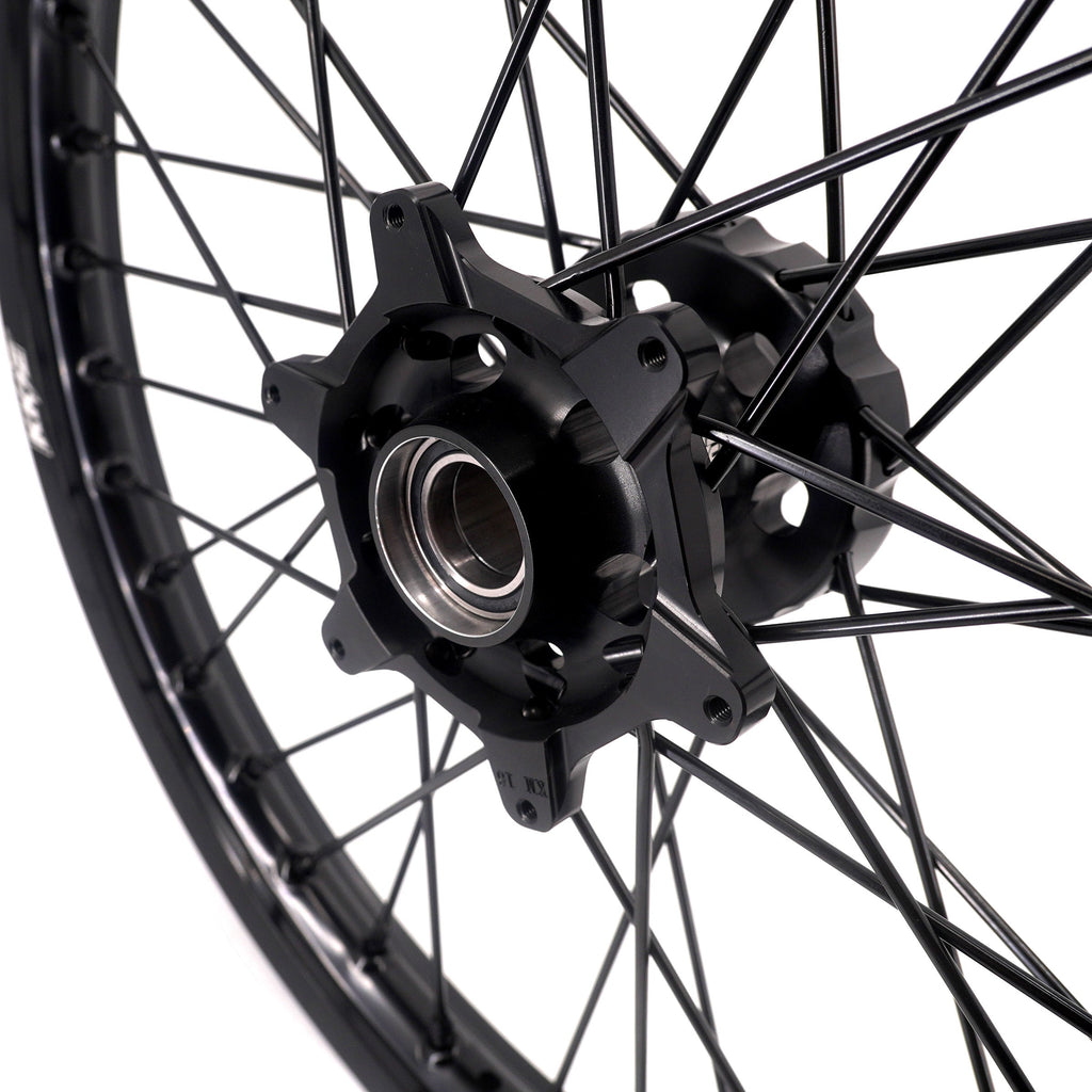 KKE Enduro 1.6*21" & 2.15*18" CNC Hub Electric Dirtbike Alloy Wheels Rims Fit STARK VARG MX EX All Black KKE Racing