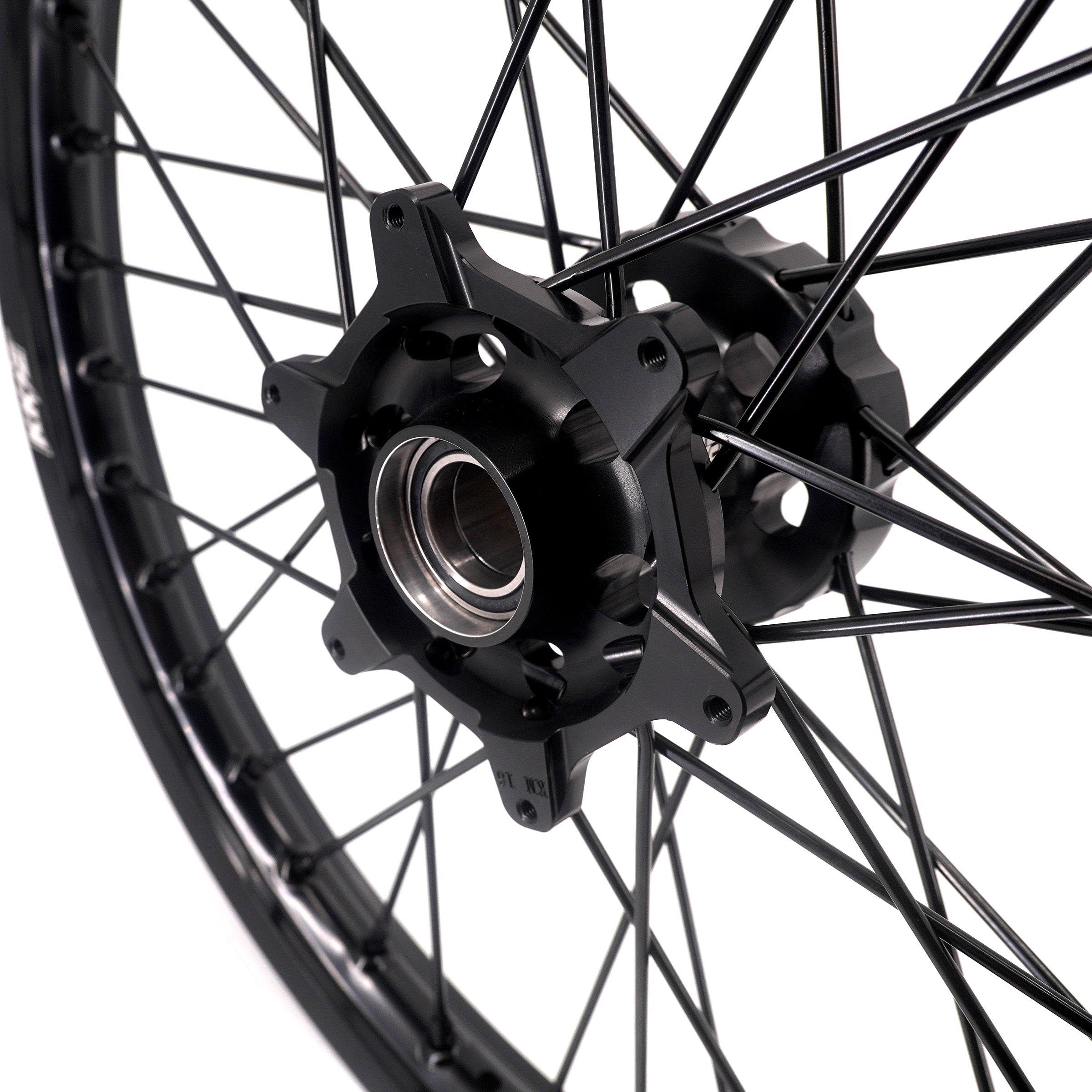 KKE Enduro 1.6*21" & 2.15*18" CNC Hub Electric Dirtbike Alloy Wheels Rims Fit STARK VARG MX EX All Black KKE Racing