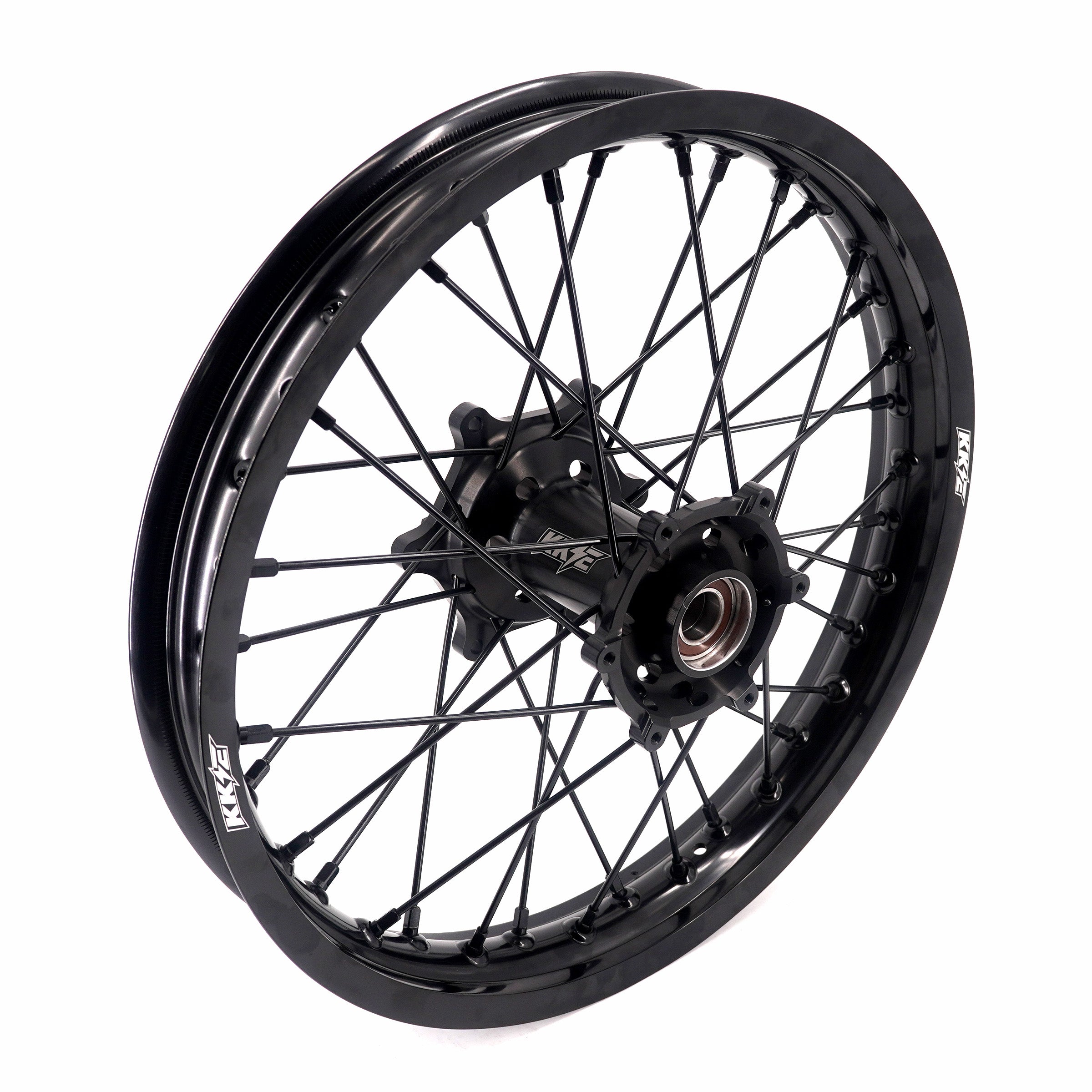 KKE Enduro 1.6*21" & 2.15*18" CNC Hub Electric Dirtbike Alloy Wheels Rims Fit STARK VARG MX EX All Black KKE Racing