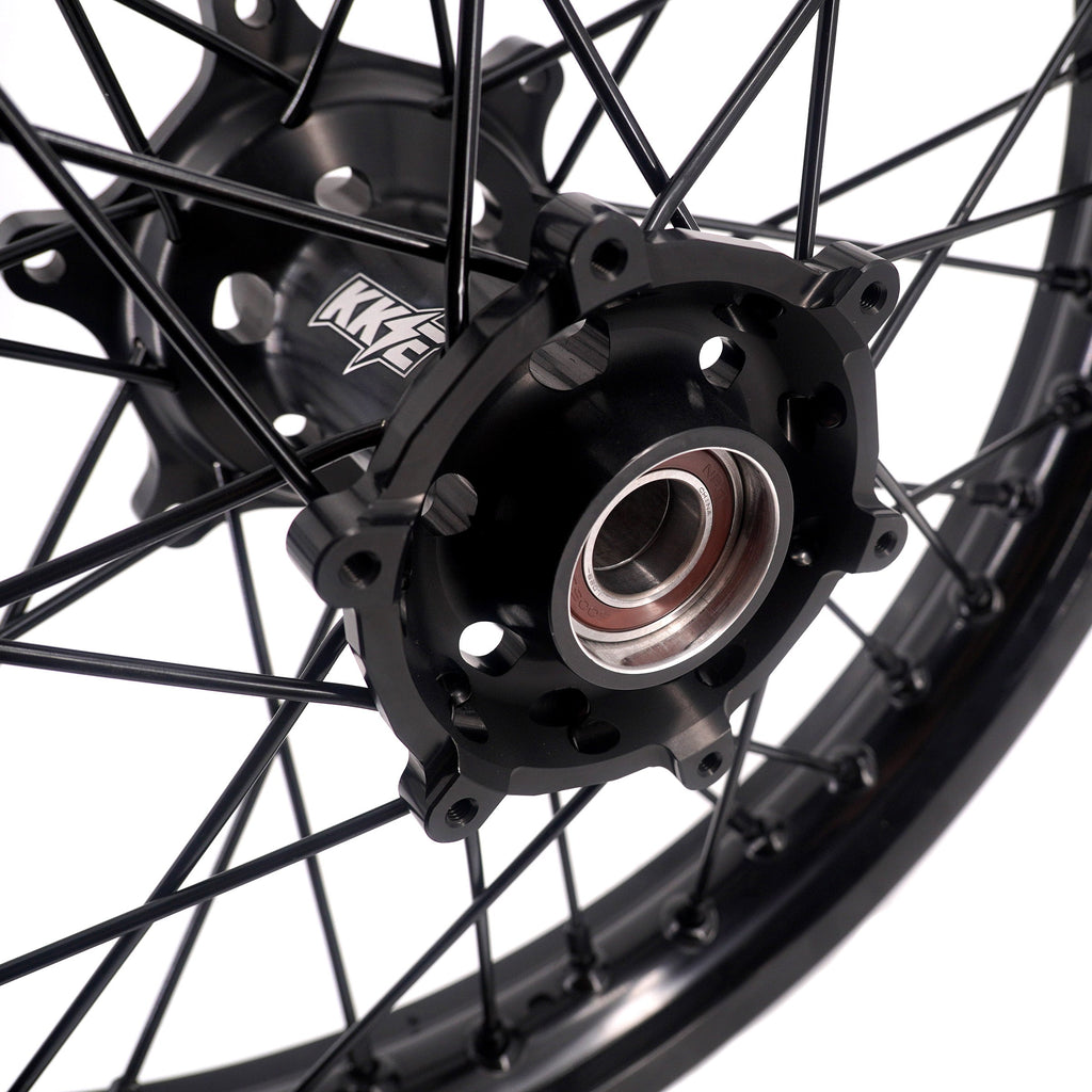 KKE Enduro 1.6*21" & 2.15*18" CNC Hub Electric Dirtbike Alloy Wheels Rims Fit STARK VARG MX EX All Black KKE Racing