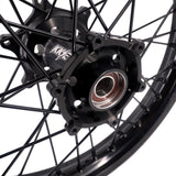 KKE Enduro 1.6*21" & 2.15*18" CNC Hub Electric Dirtbike Alloy Wheels Rims Fit STARK VARG MX EX All Black KKE Racing