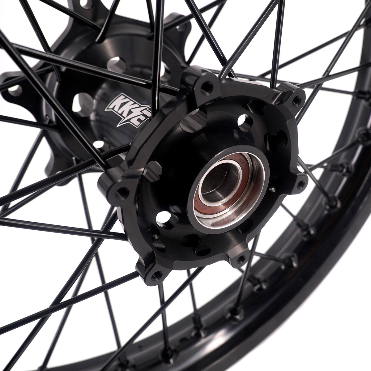 KKE Enduro 1.6*21" & 2.15*18" CNC Hub Electric Dirtbike Alloy Wheels Rims Fit STARK VARG MX EX All Black KKE Racing