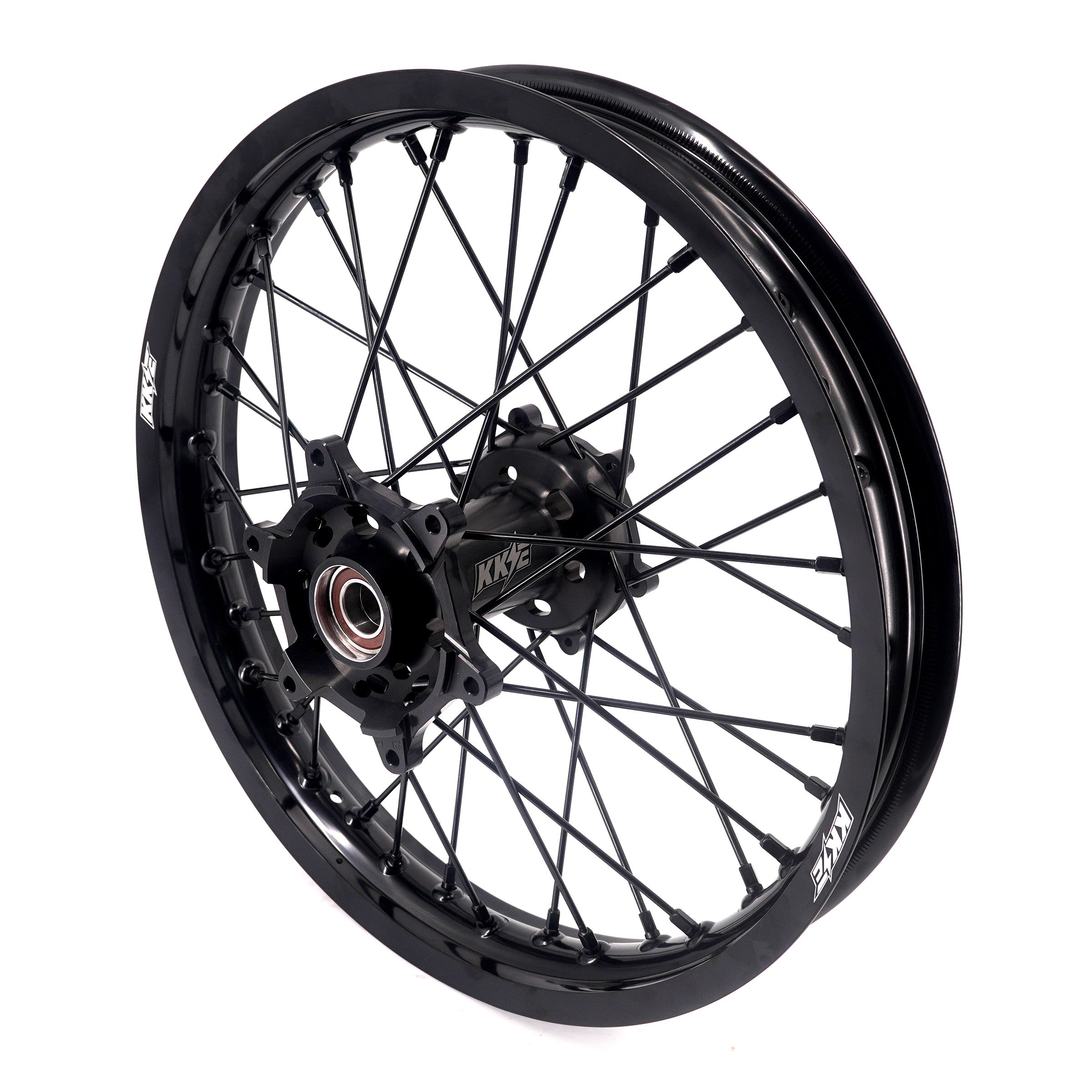 KKE Enduro 1.6*21" & 2.15*18" CNC Hub Electric Dirtbike Alloy Wheels Rims Fit STARK VARG MX EX All Black KKE Racing