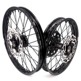 KKE Enduro 1.6*21" & 2.15*18" CNC Hub Electric Dirtbike Alloy Wheels Rims Fit STARK VARG MX EX All Black KKE Racing