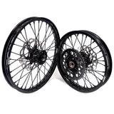 KKE Enduro 1.6*21" & 2.15*18" CNC Hub Electric Dirtbike Alloy Wheels Rims Fit STARK VARG MX EX All Black KKE Racing