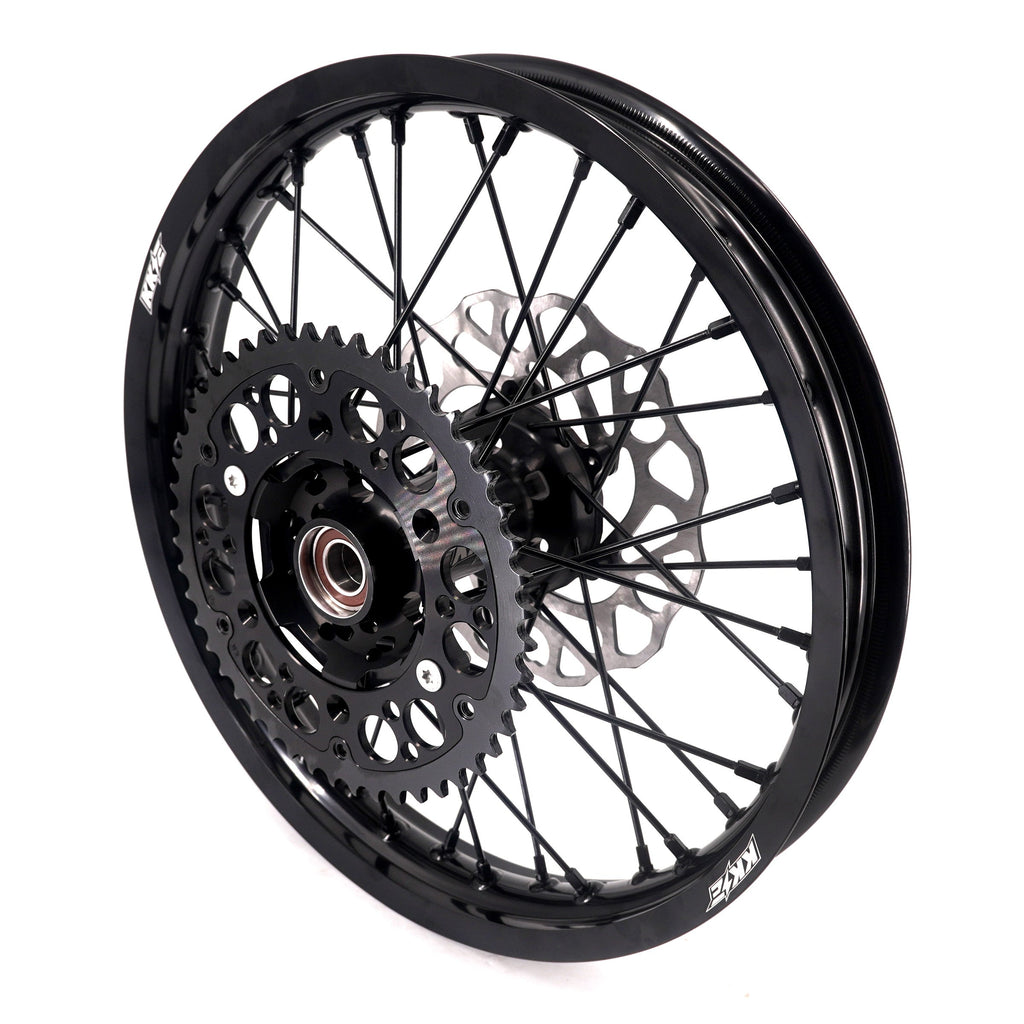 KKE Enduro 1.6*21" & 2.15*18" CNC Hub Electric Dirtbike Alloy Wheels Rims Fit STARK VARG MX EX All Black KKE Racing
