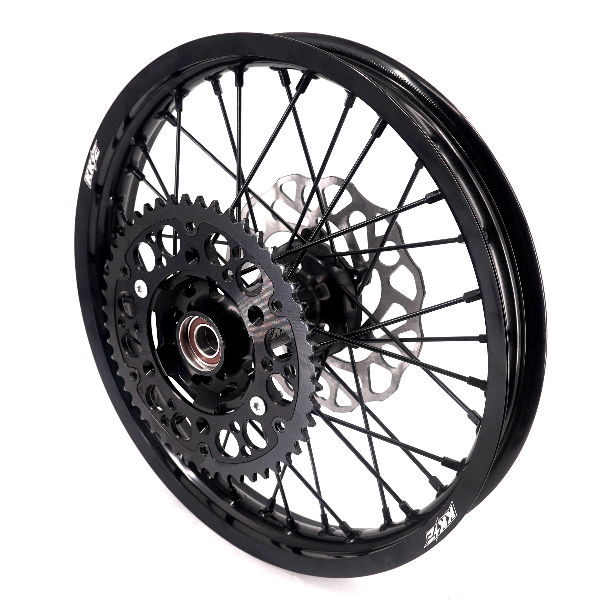 KKE Enduro 1.6*21" & 2.15*18" CNC Hub Electric Dirtbike Alloy Wheels Rims Fit STARK VARG MX EX All Black KKE Racing