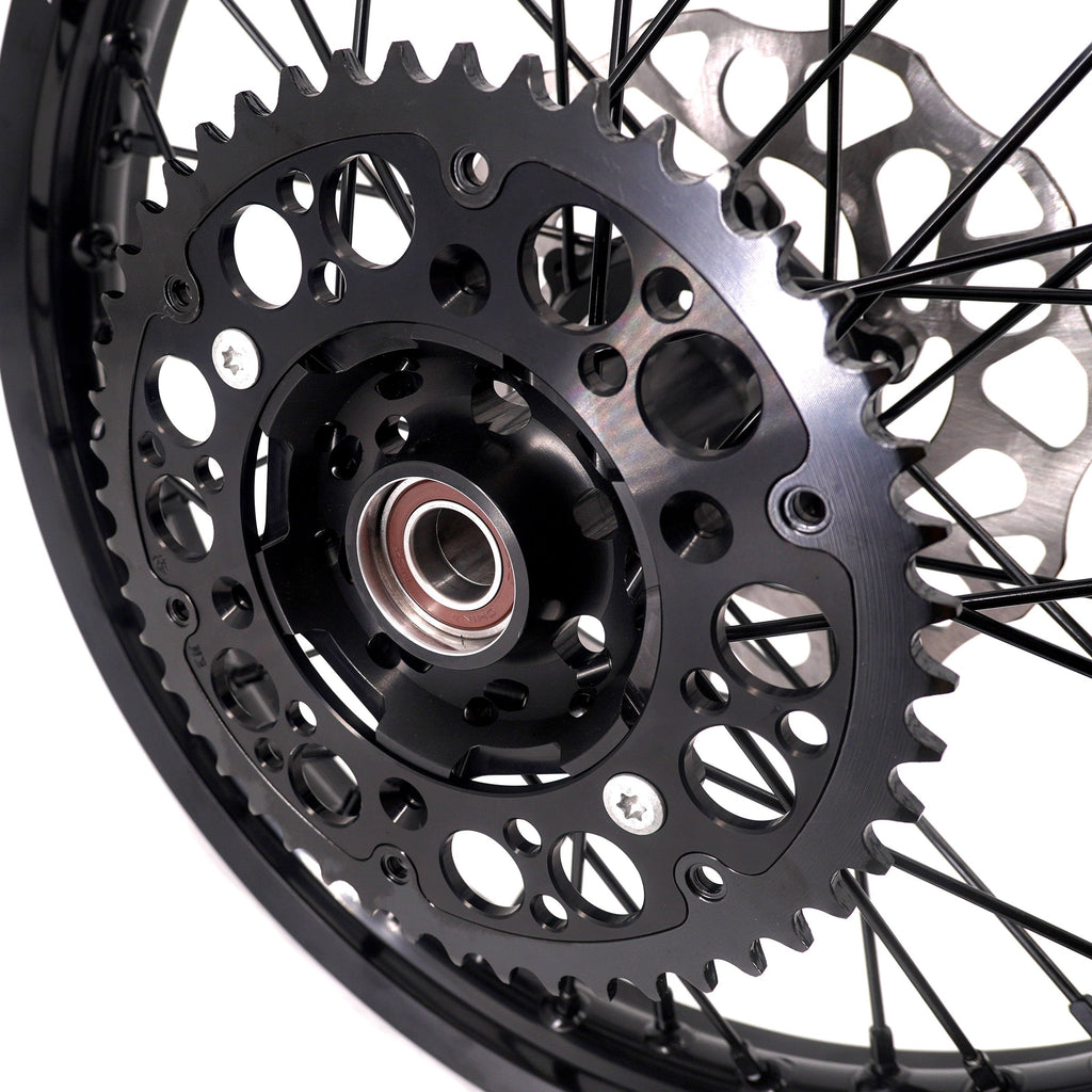 KKE Enduro 1.6*21" & 2.15*18" CNC Hub Electric Dirtbike Alloy Wheels Rims Fit STARK VARG MX EX All Black KKE Racing