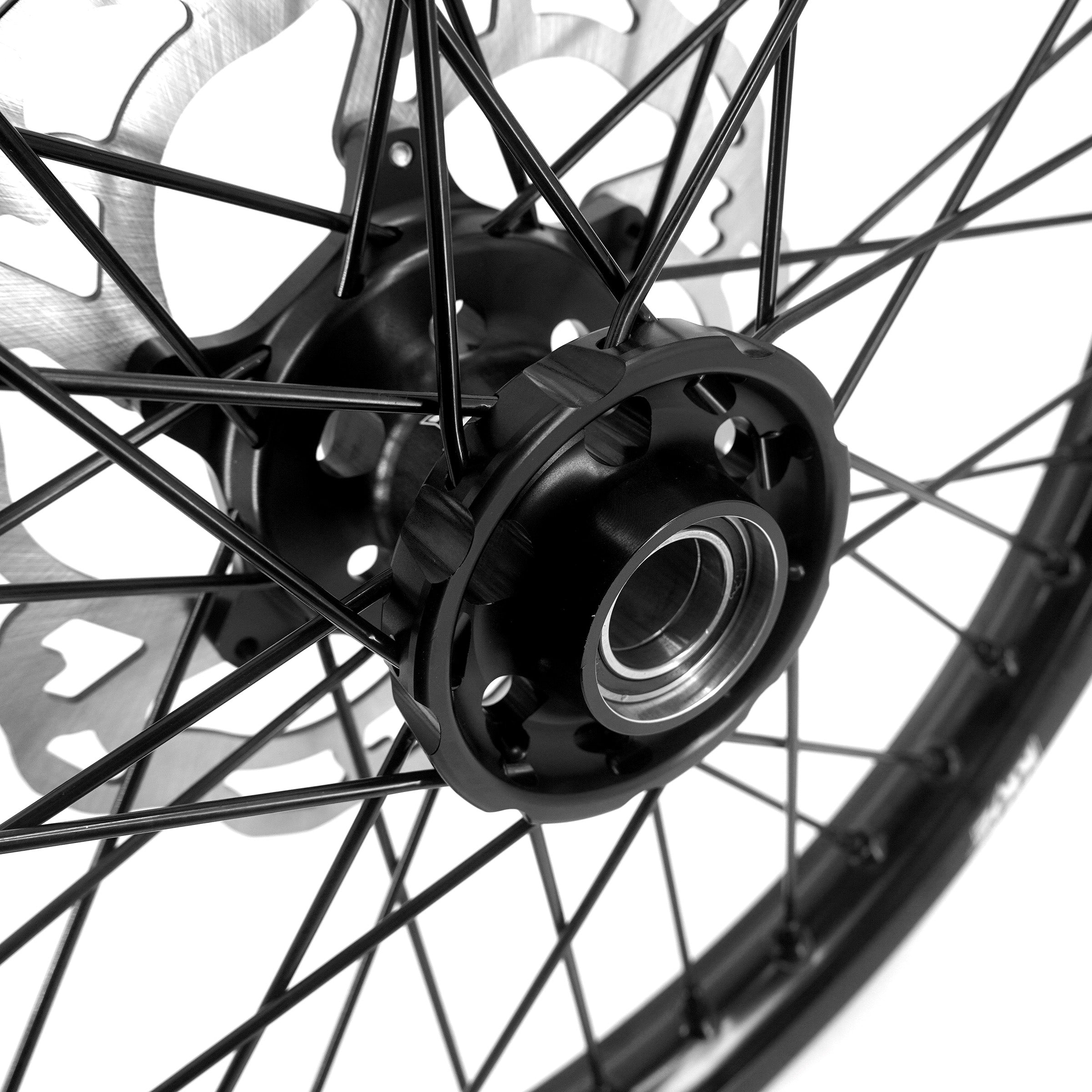 KKE Enduro 1.6*21" & 2.15*18" CNC Hub Electric Dirtbike Alloy Wheels Rims Fit STARK VARG MX EX All Black KKE Racing