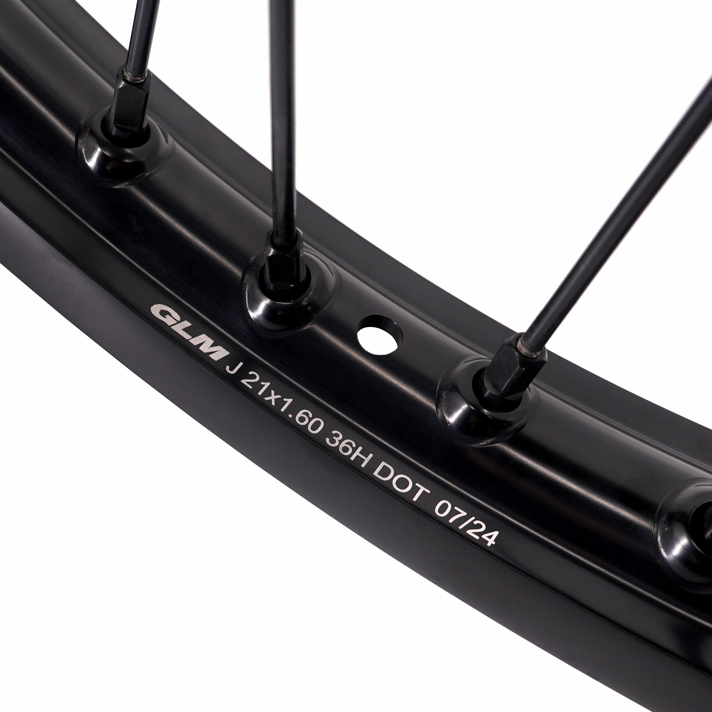 KKE Enduro 1.6*21" & 2.15*18" CNC Hub Electric Dirtbike Alloy Wheels Rims Fit STARK VARG MX EX All Black KKE Racing