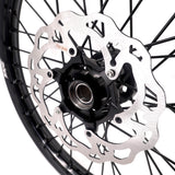 KKE Enduro 1.6*21" & 2.15*18" CNC Hub Electric Dirtbike Alloy Wheels Rims Fit STARK VARG MX EX All Black KKE Racing