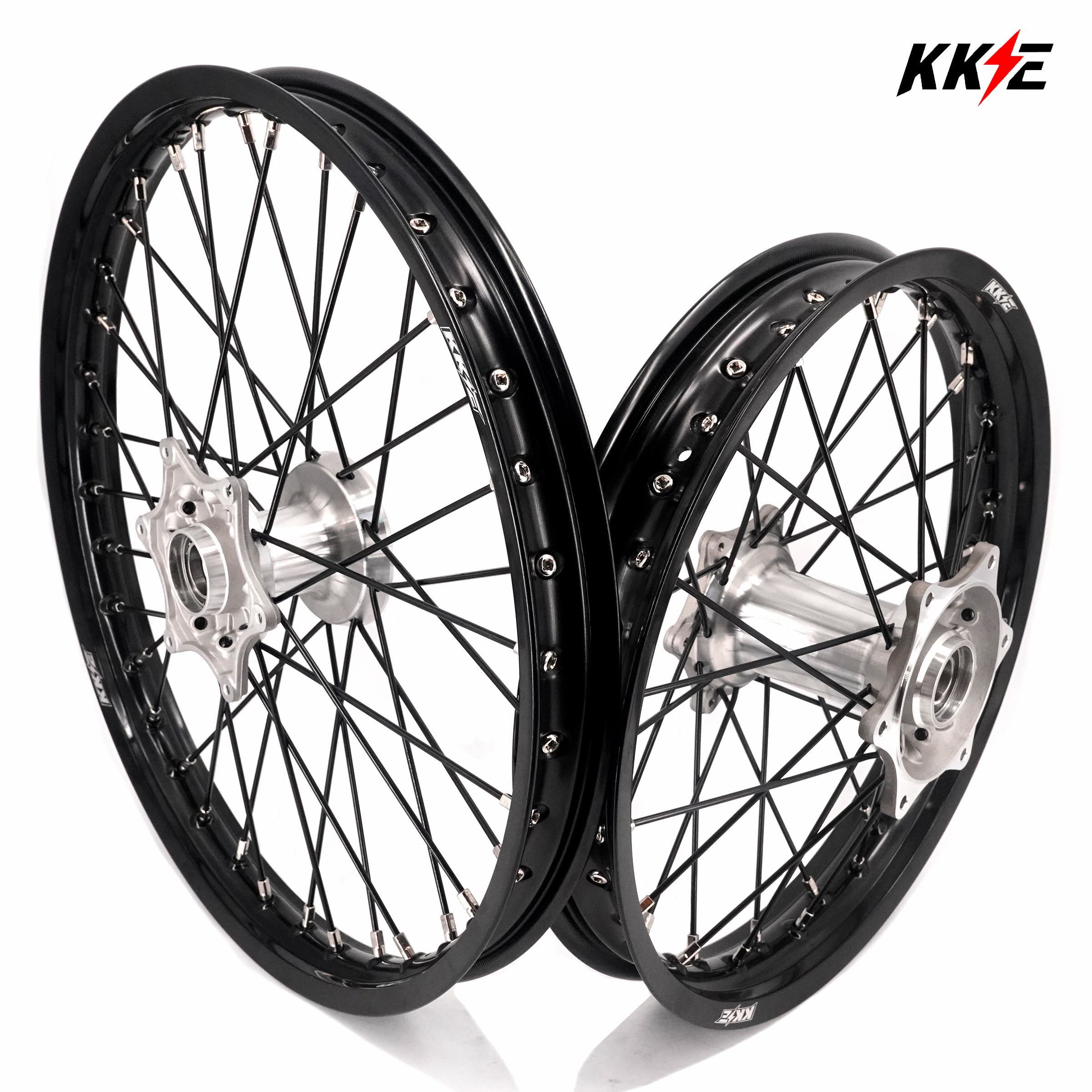 KKE Enduro 1.6*21" & 2.15*18" Cast Hub Electric Dirtbike Alloy Wheels Rims Fit STARK VARG MX EX KKE Racing
