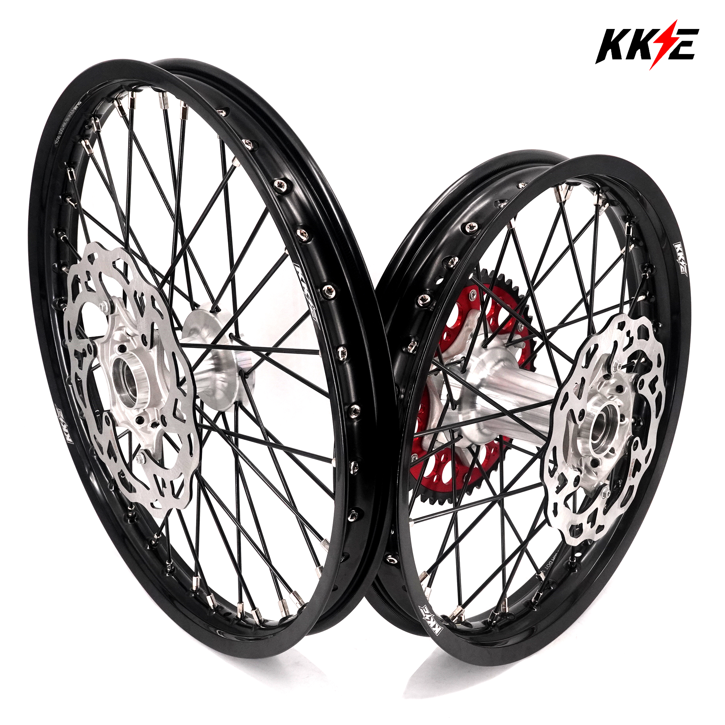 KKE Enduro 1.6*21" & 2.15*18" Cast Hub Electric Dirtbike Alloy Wheels Rims Fit STARK VARG MX EX KKE Racing