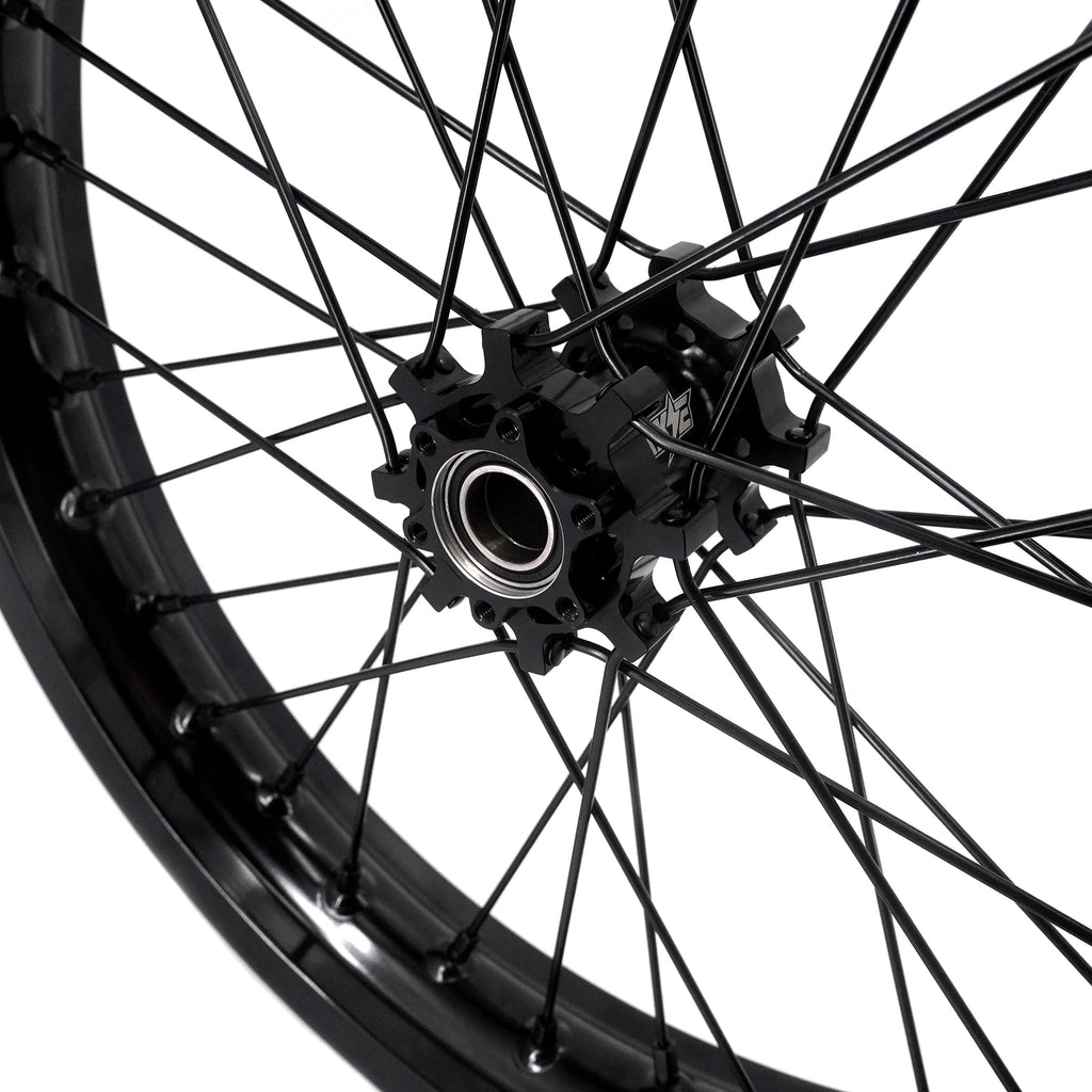 US Stock KKE 2.15*17 & 2.5*17 E-bike Wheels Rims Fit Talaria Sting MX3 / R MX4 / x3 (xXx) All Black KKE Racing