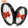 KKE 14"*1.4/12"*1.6 Kid's Small Wheels Rims Set Fit KTM SX 65 2025-2026 Orange&Black KKE Racing