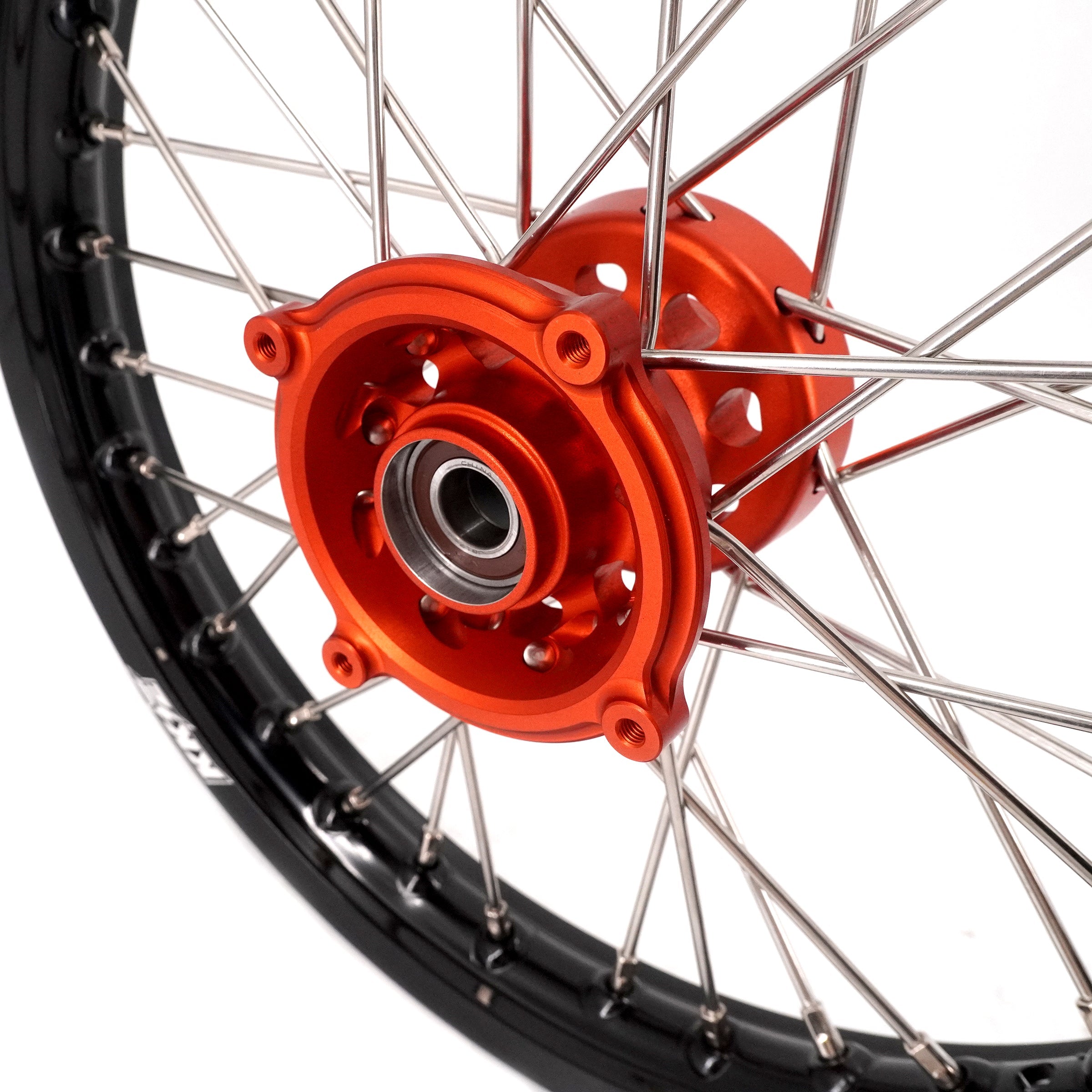 KKE 14"*1.4/12"*1.6 Kid's Small Wheels Rims Set Fit KTM SX 65 2025-2026 Orange&Black KKE Racing