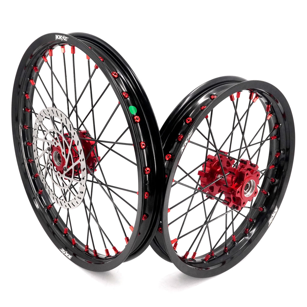 US Stock KKE 1.6*19" & 1.85*16" New Style E-bike Wheels Rim For SurRon Light Bee-X 2019-2025 Red Nipples KKE Racing